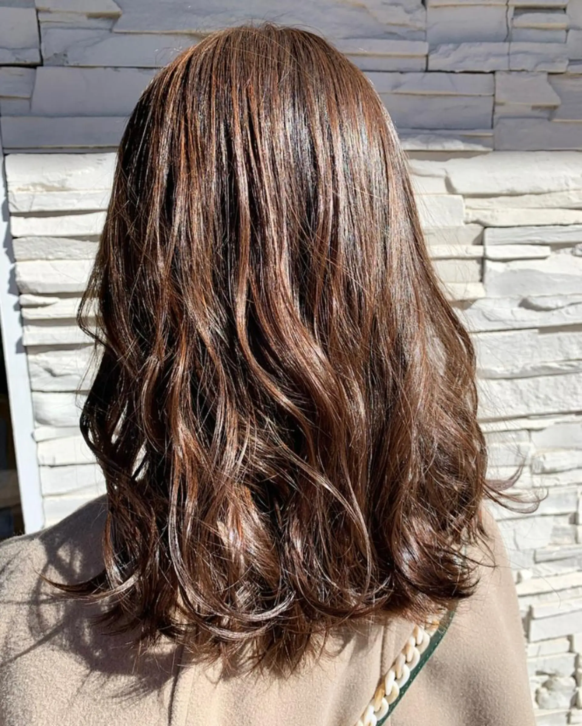 ミディアム ヘアカラー ゆうき あすかのヘアスタイル