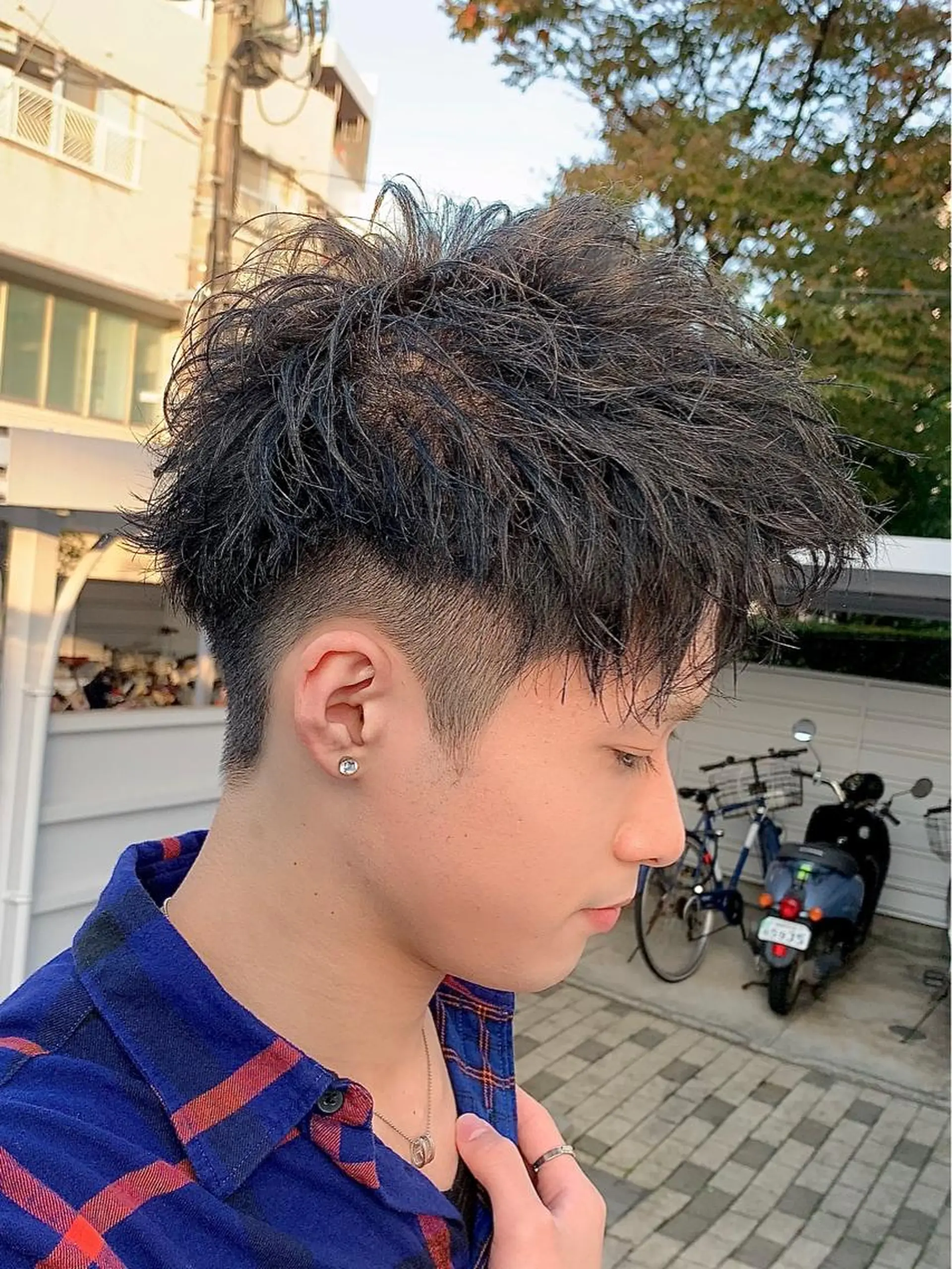 パーマ メンズ マッシュ メンズパーマ メンズカット/レイヤ ーカット大名Lay.のヘアスタイル