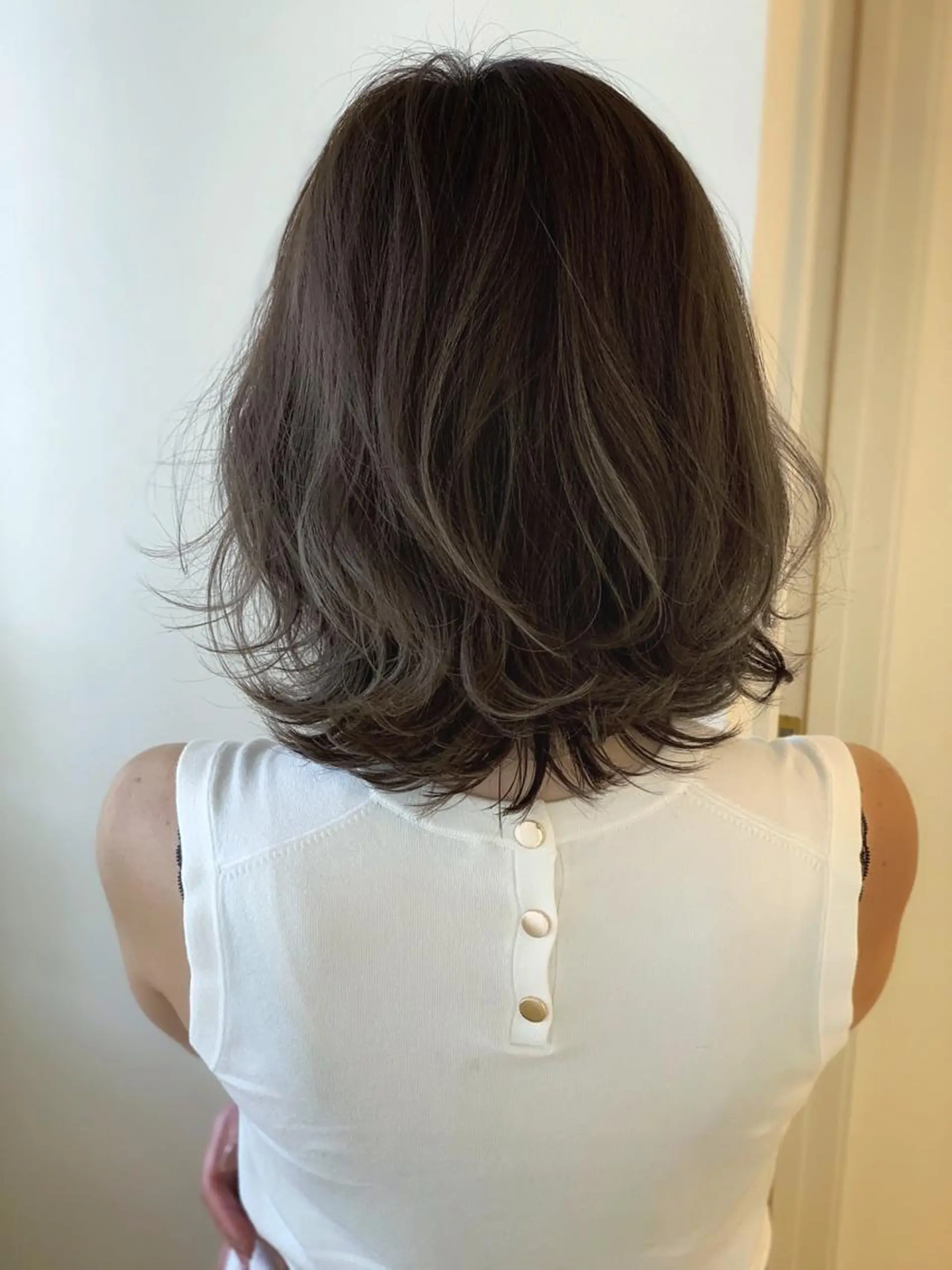 ミディアム カット ヘアカラー トリートメント SALOWIN名古屋本山店所属・🍀ナガヤマ ヒデアキ🍀のヘアスタイル