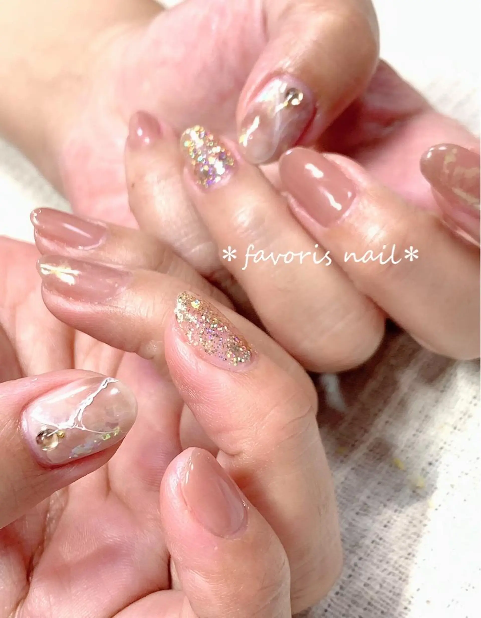 ネイル ハンドネイル favoris nail🌼のネイルデザイン