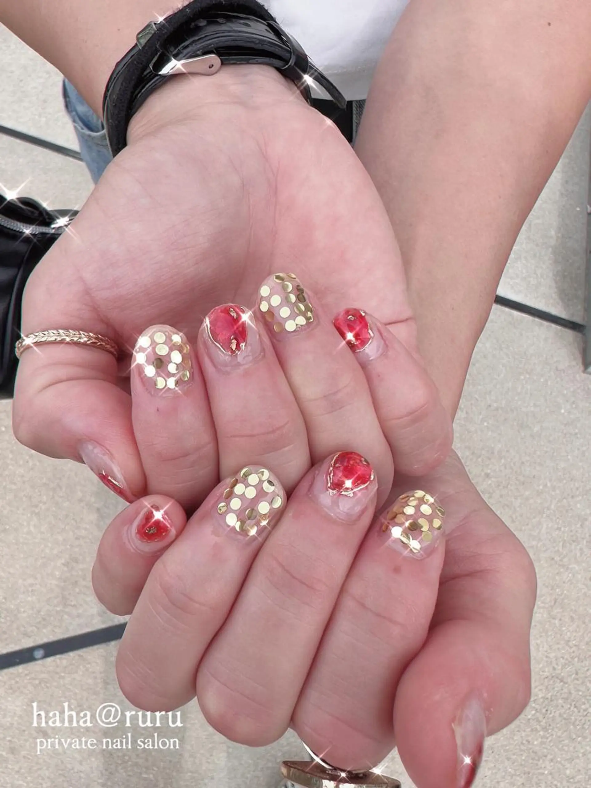 ネイル キラキラネイル haha@ ruruのネイルデザイン