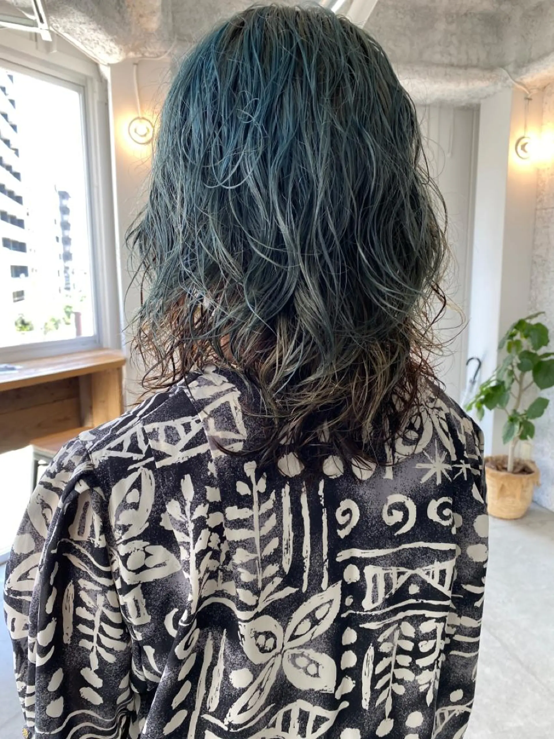 セミロング パーマ steed tokyo所属・KOOKI スティードトーキョーのヘアスタイル