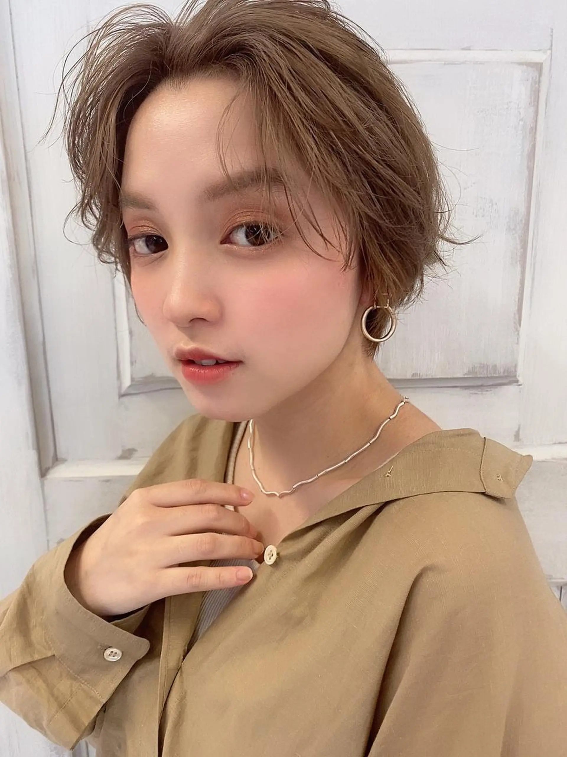 ショート カラー ヘアカラー トリートメント marju銀座 マージュギンザのヘアスタイル