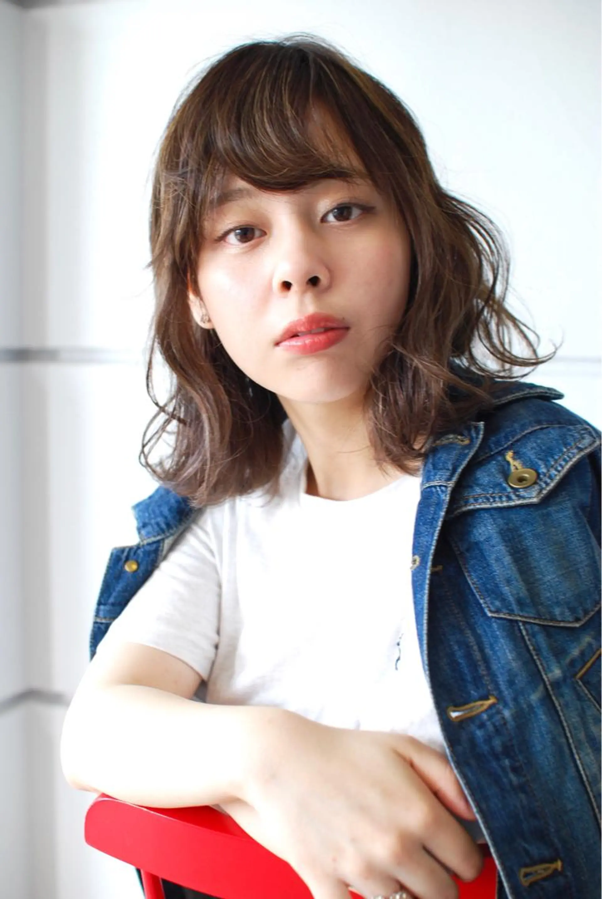 ミディアム カラー パーマ ヘアアレンジ olga所属・松尾謙佑【ハイライト LEDエクステ】のヘアスタイル