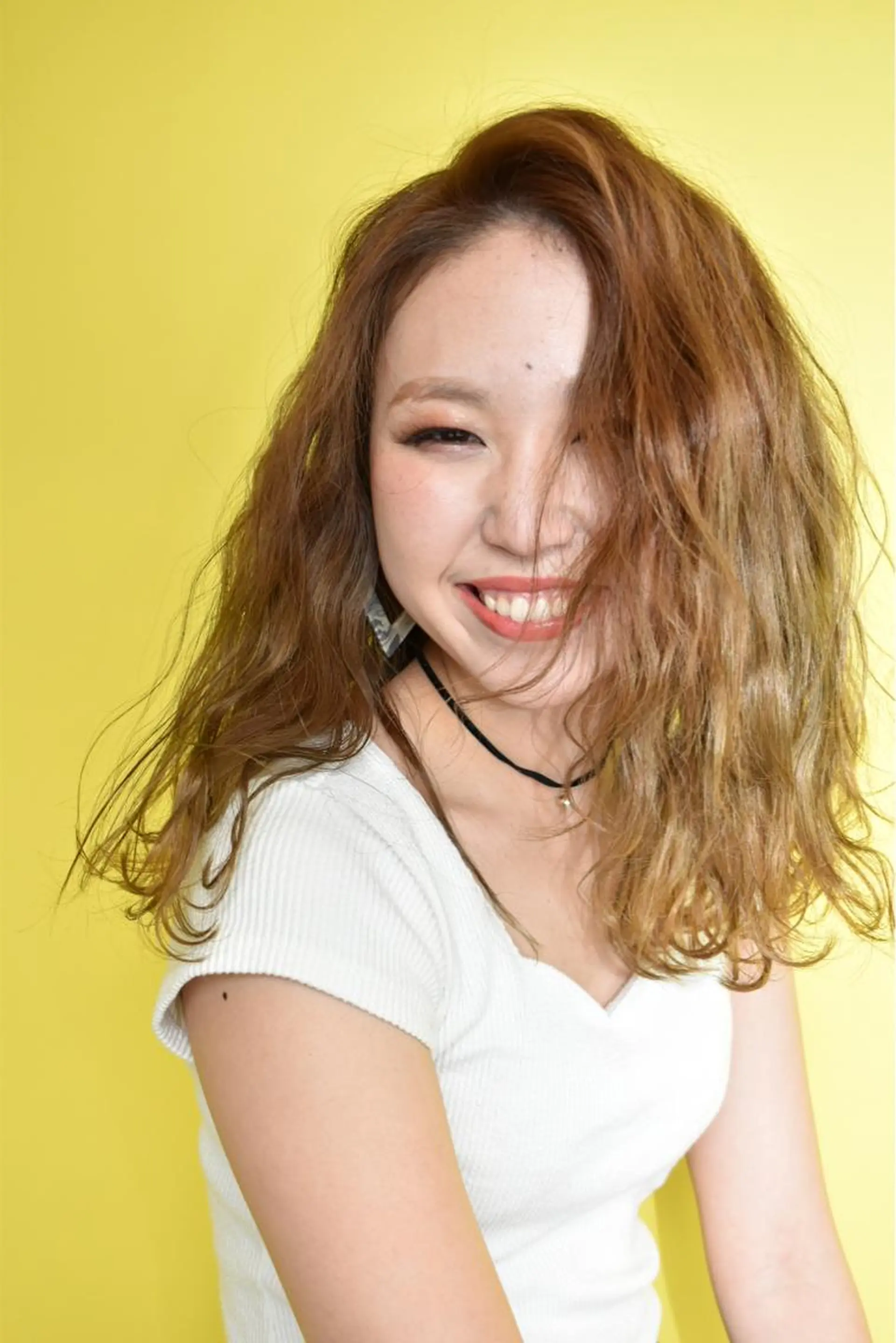 セミロング カラー グラデーションカラー 髙橋 かすみのヘアスタイル