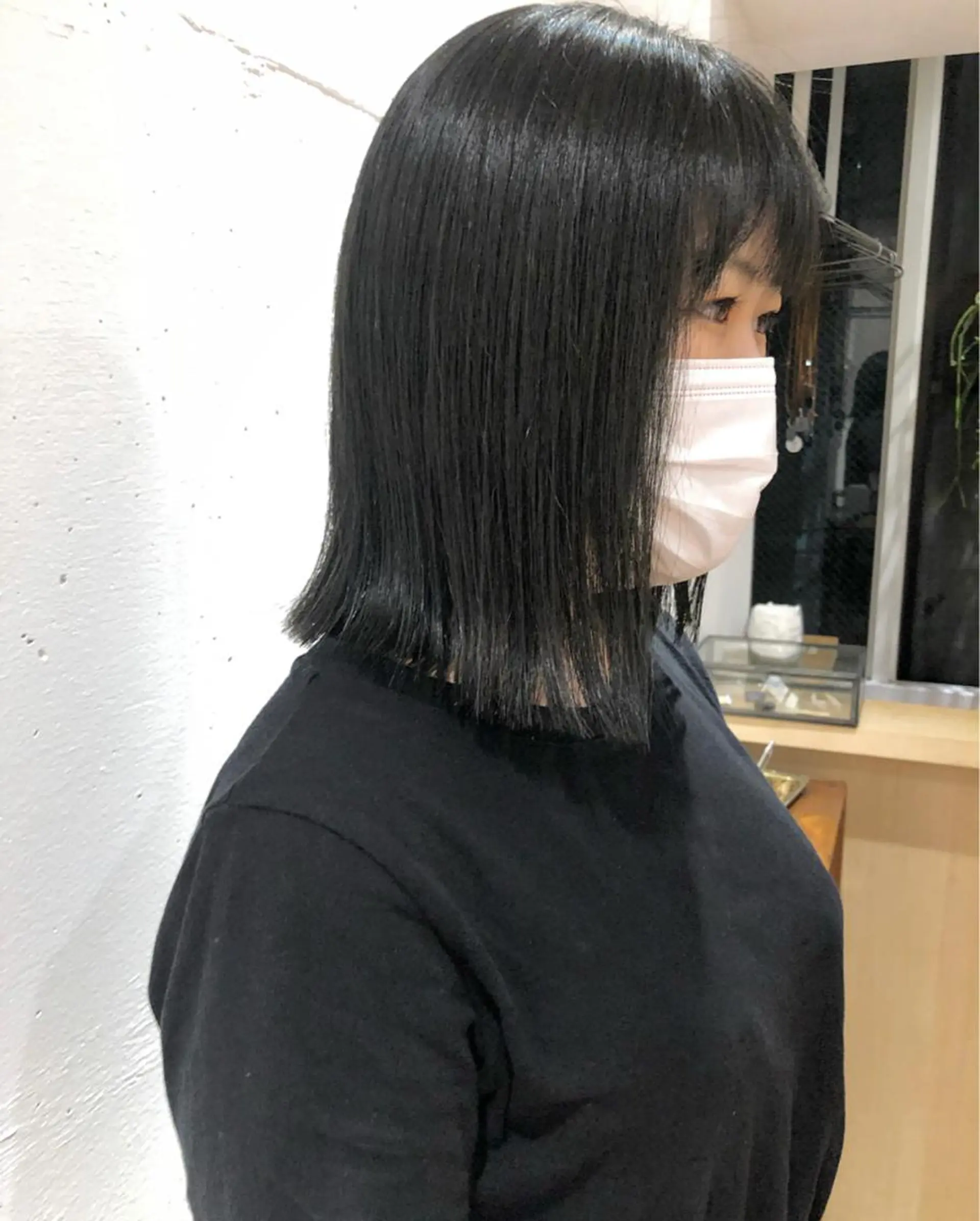 ミディアム カラー パーマ ヘアアレンジ メンズ キッズ ネイル マツエク・マツパ アイブロウ 黒髪 グレーブラック ボブ お洒落パーマ/ボブ ❄️Tomoka❄️のヘアスタイル