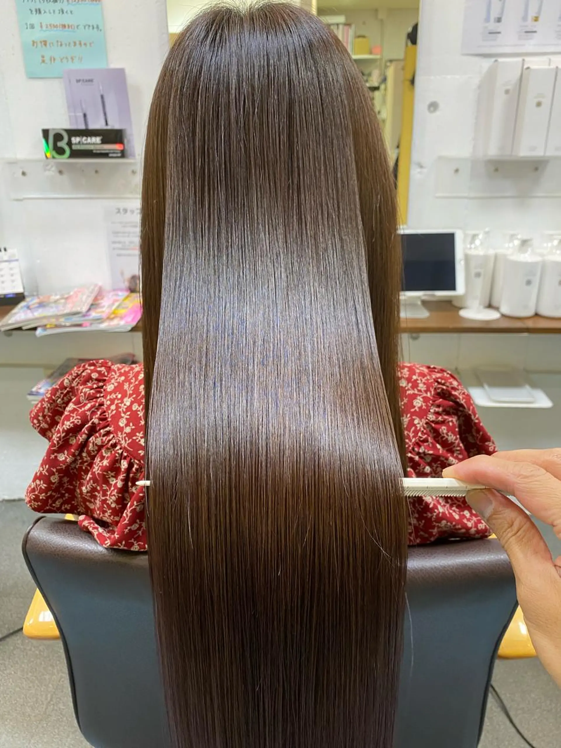 ロング 髪質改善 トリートメント カット トリートメント 【髪質改善】に特化 オリーブオイルクラブのヘアスタイル