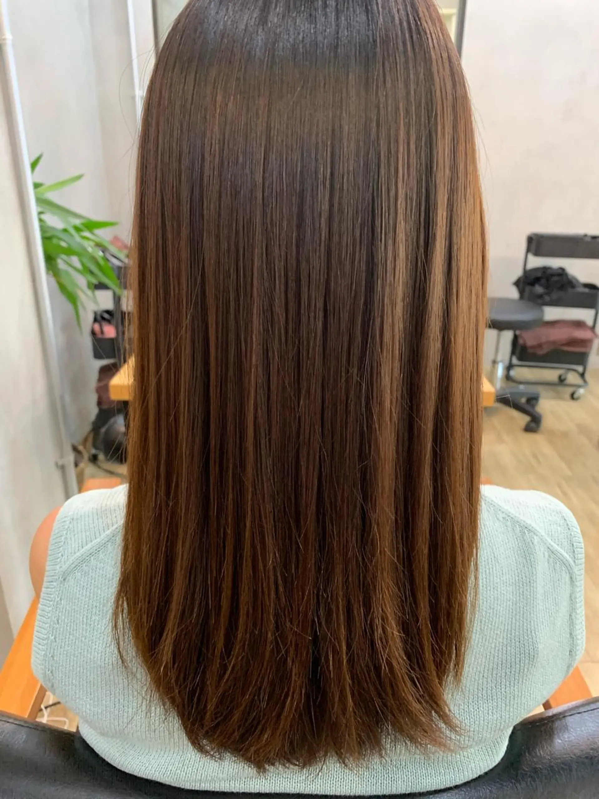 ロング 縮毛矯正 TOKI Beauty所属・宗近 拓磨のヘアスタイル
