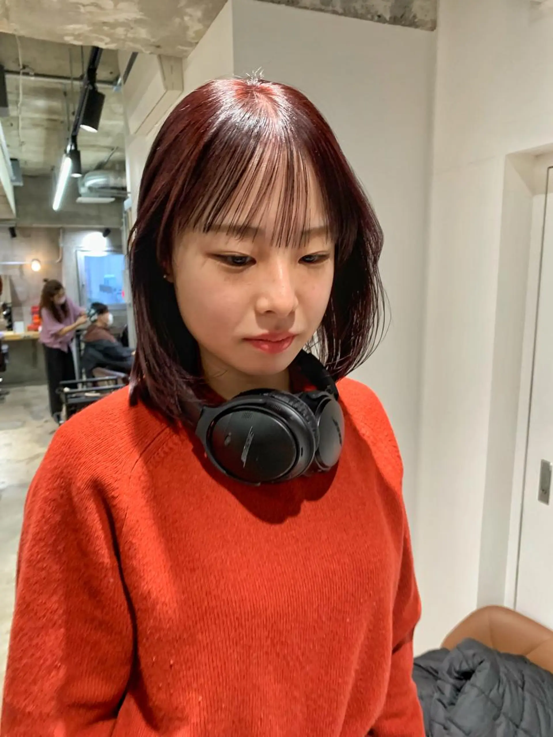 ミディアム カラー TONUKOA RUA下北沢店【トヌコア ルア】所属・丸山璃子 /パーマ/レイヤーのヘアスタイル