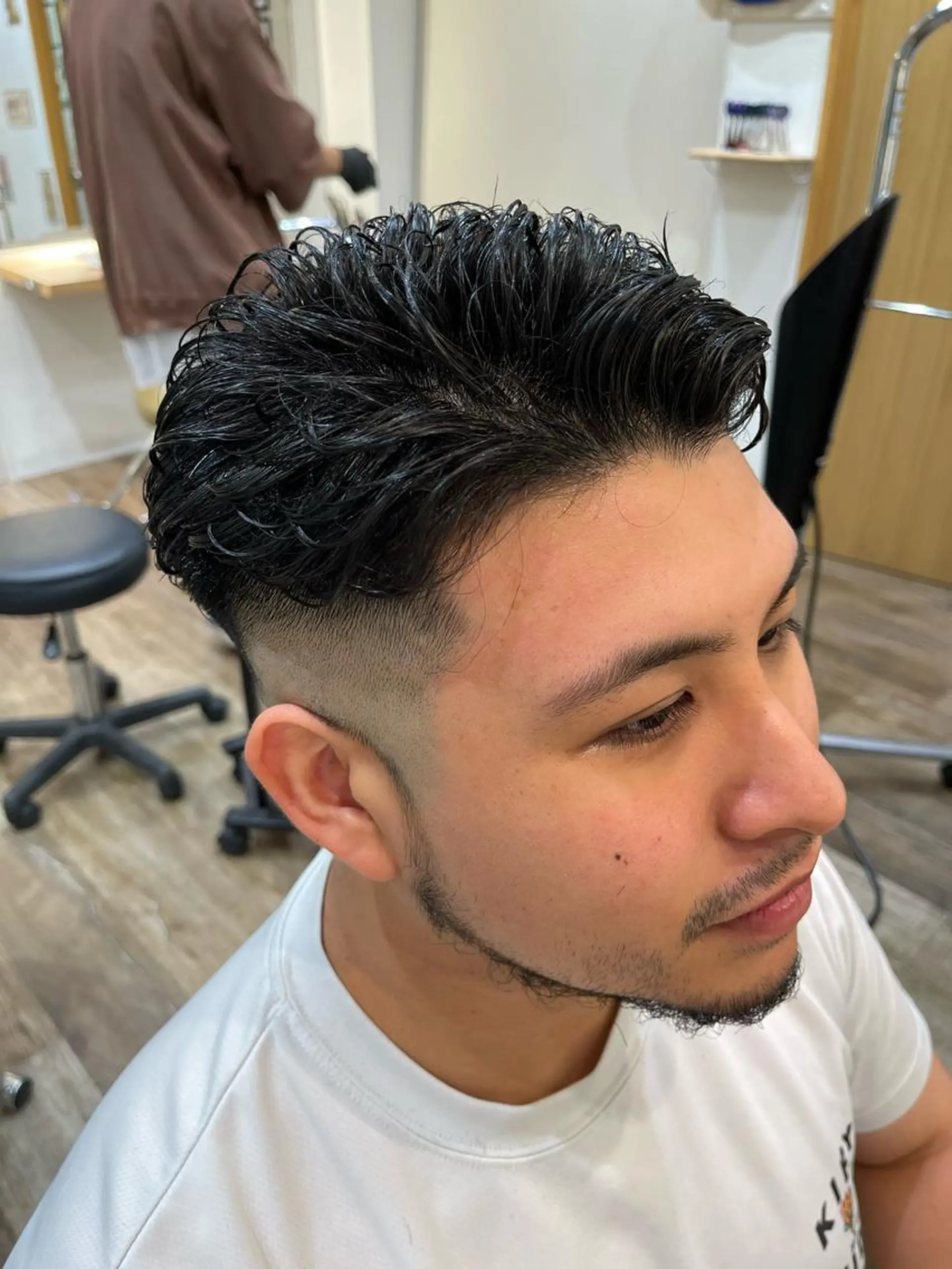 ショート パーマ メンズ カット メンズパーマ 北原寿樹のヘアスタイル