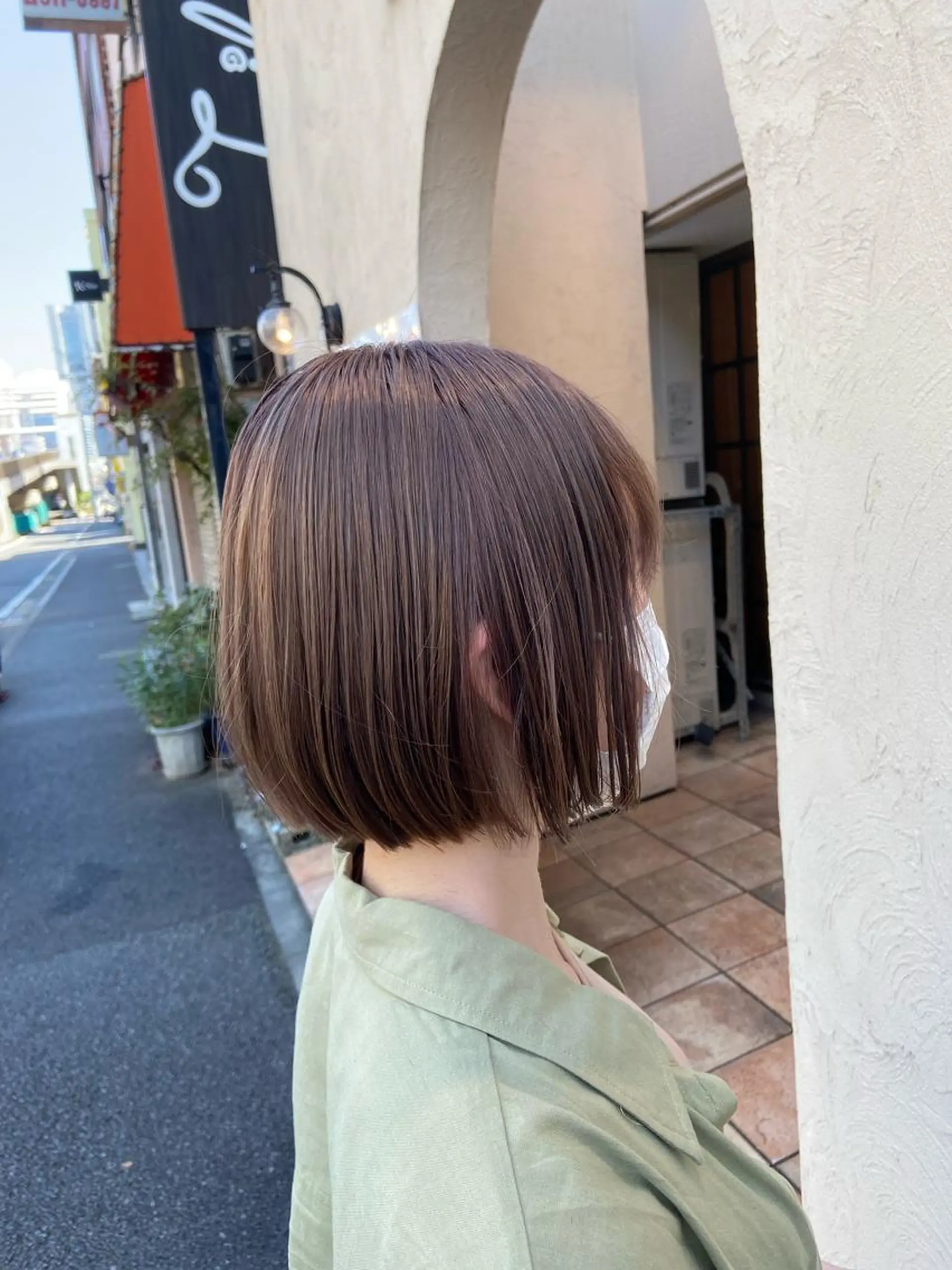 ショート ボブ 透明感カラー/メンズ 特化kazumaのヘアスタイル