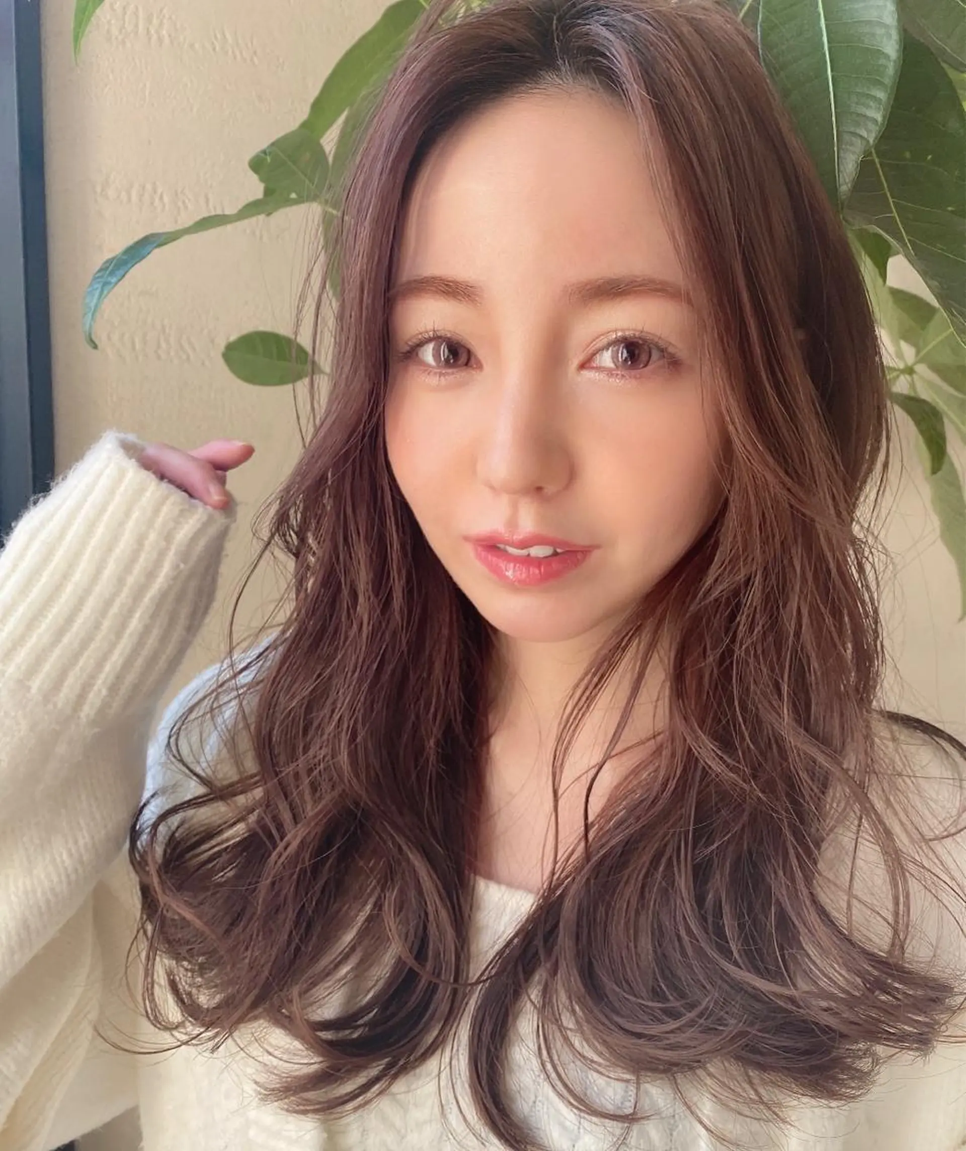 ロング レイヤーカット カット ヘアカラー トリートメント 🧡くびれヘア/前髪 顔周り🧡久原結衣のヘアスタイル