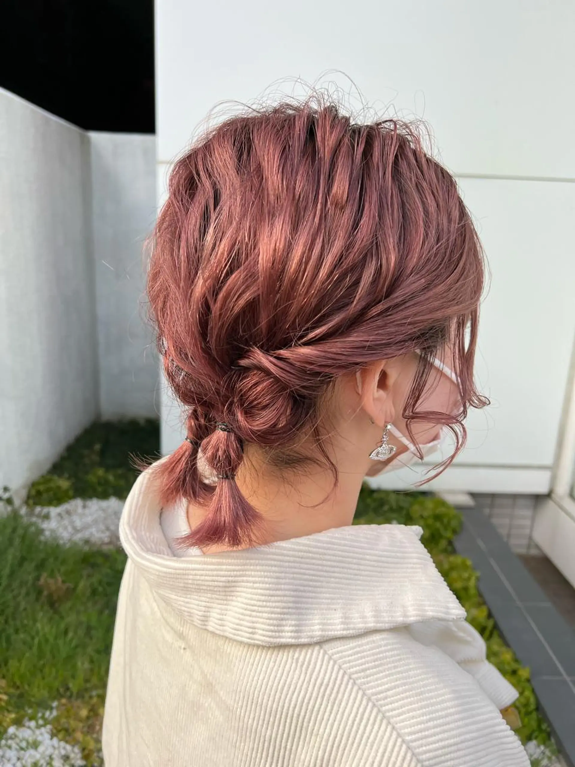 ショート ヘアアレンジ ヘアセット le'a所属・谷町/Le'a /竹原詩緒奈のヘアスタイル