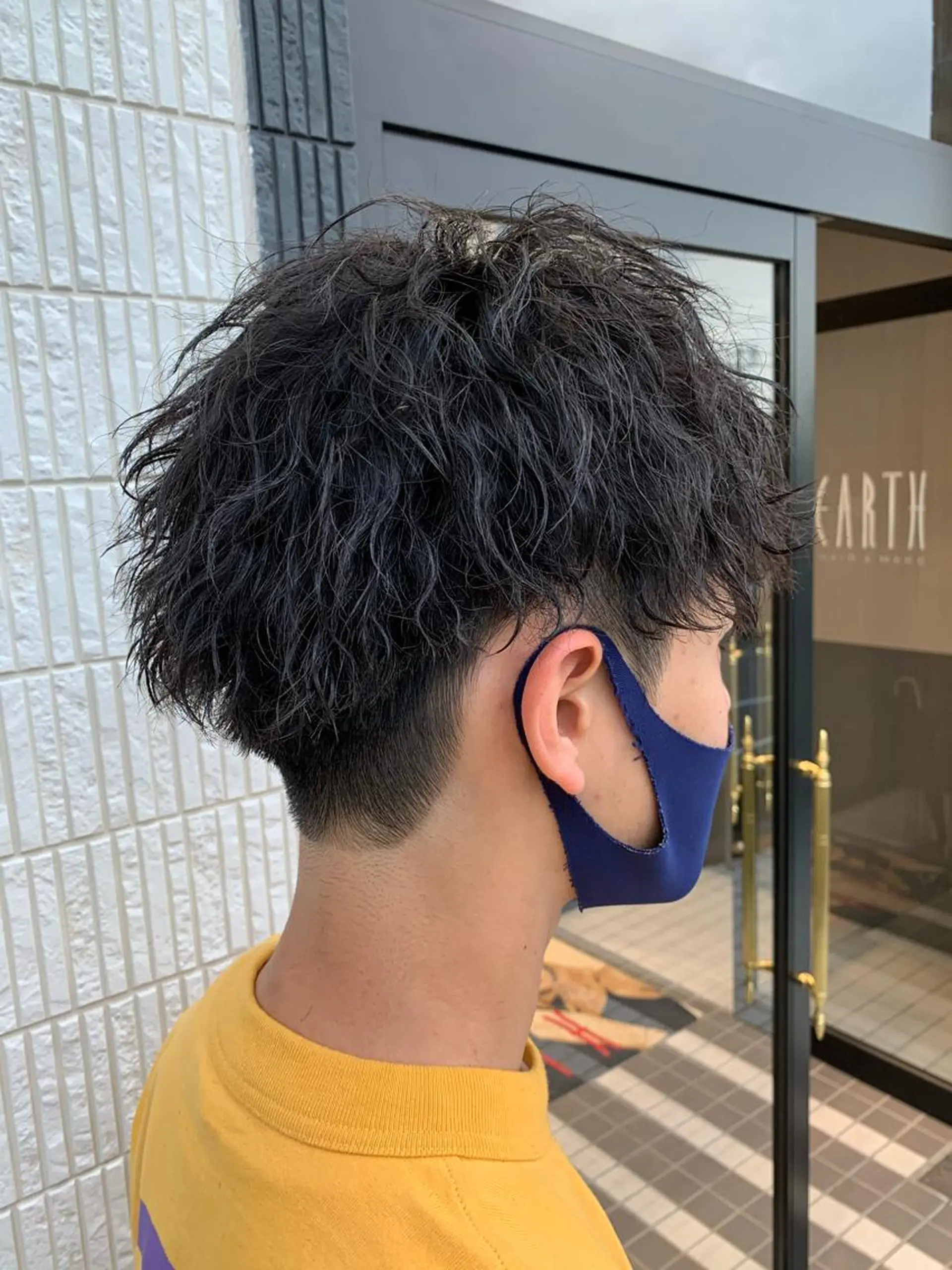 パーマ メンズ カット パーマ トリートメント 古畑 佑悟のヘアスタイル