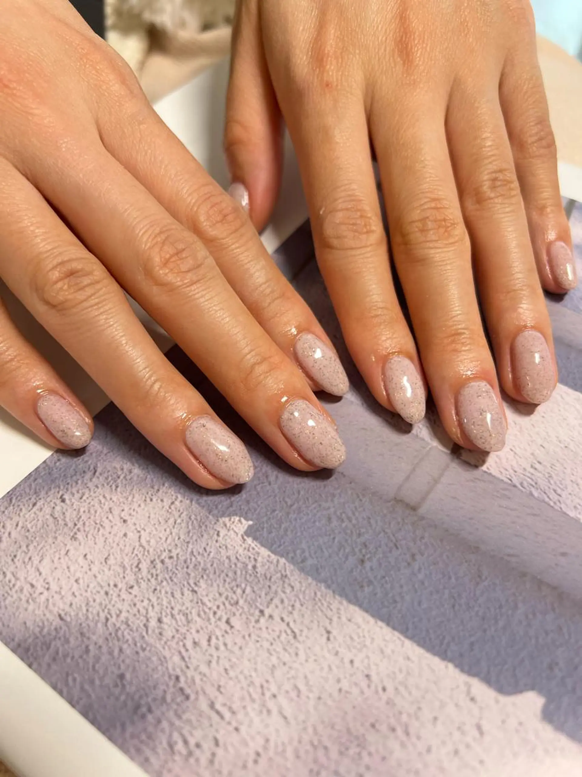 ネイル オーロラネイル 長さ出し ジェルネイル 韓国ネイル マグネットネイル ちゅるんネイル🪄 耳ツボジュエリー🔗のネイルデザイン