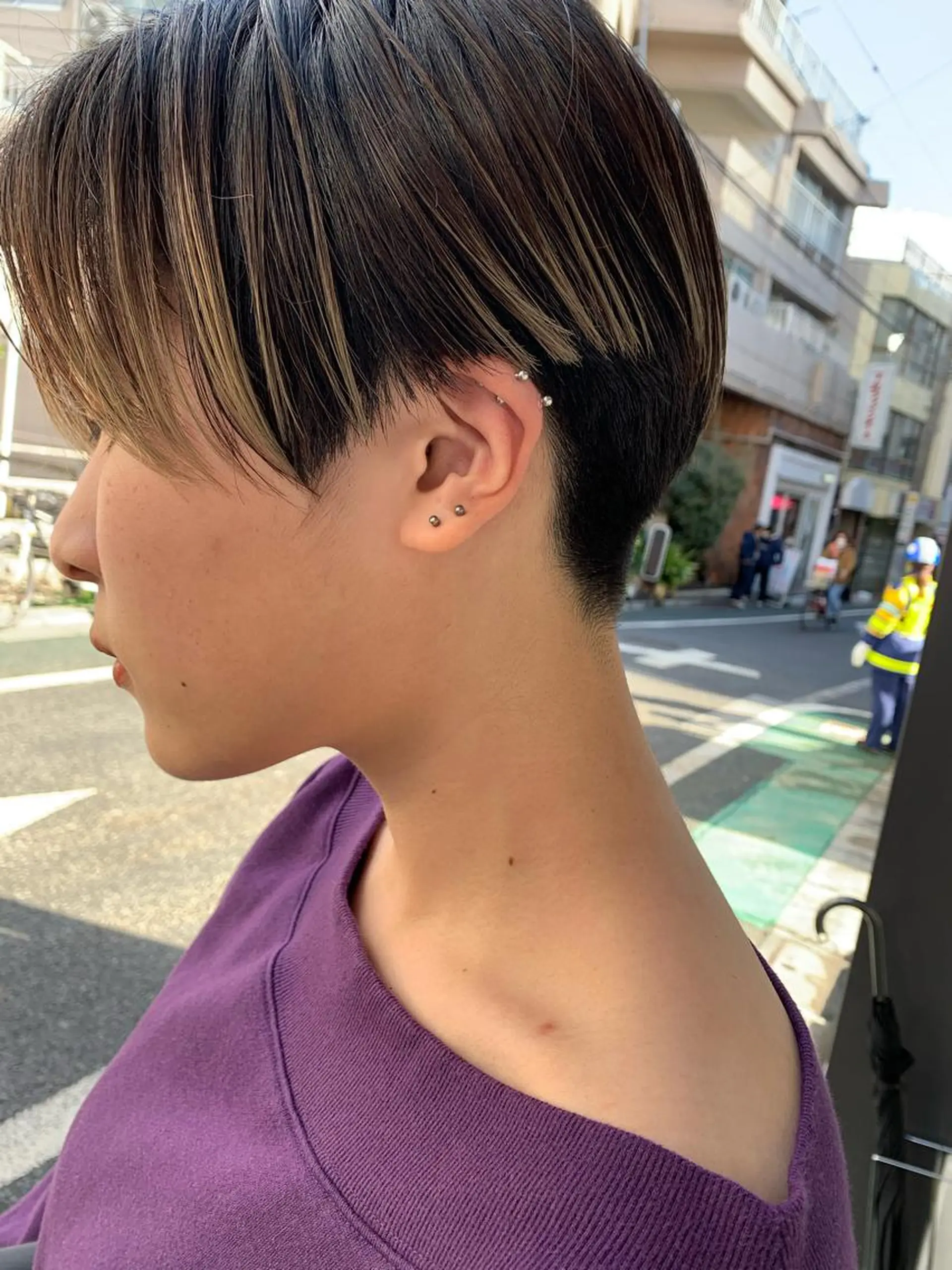 ショート カラー カット ヘアカラー トリートメント パーマ/透明感カラー /ボブ/吉田一生のヘアスタイル