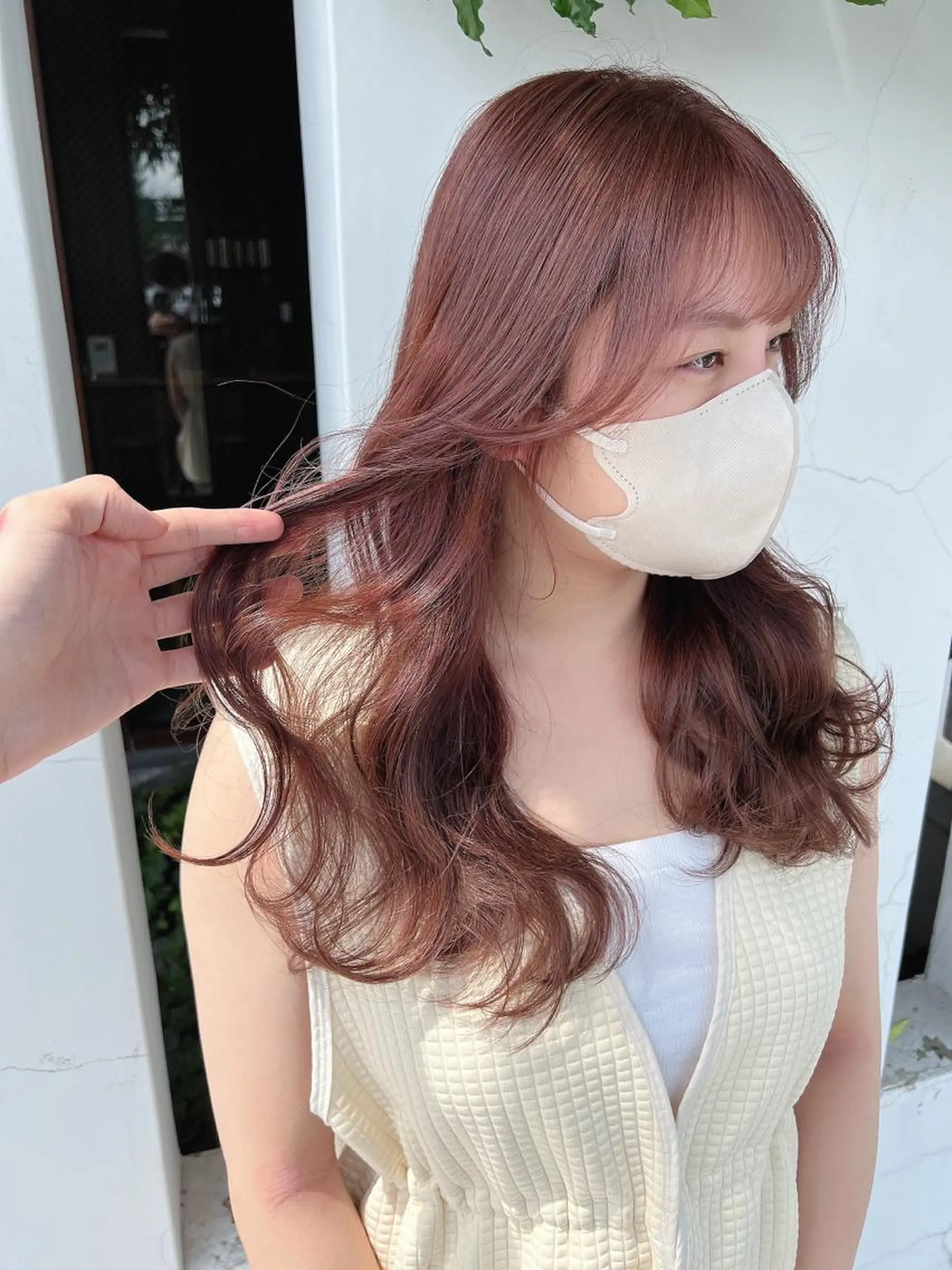 セミロング ヘアカラー 具志 正太のヘアスタイル