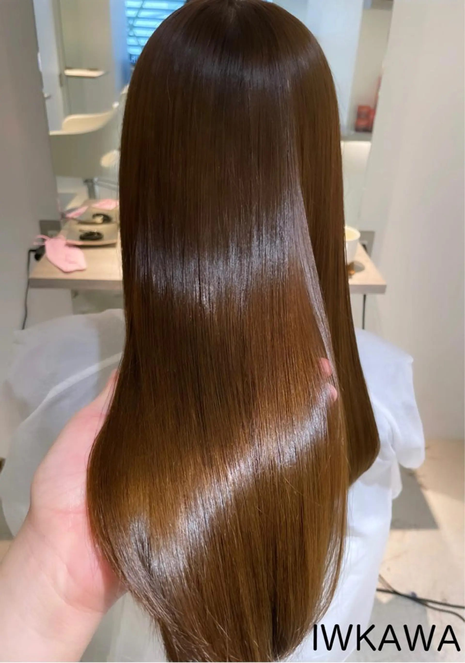 ロング カラー パーマ アクアカラー 髪質改善 トリートメント 🌈ハイトーン髪質改 善🌈polon🌟のヘアスタイル