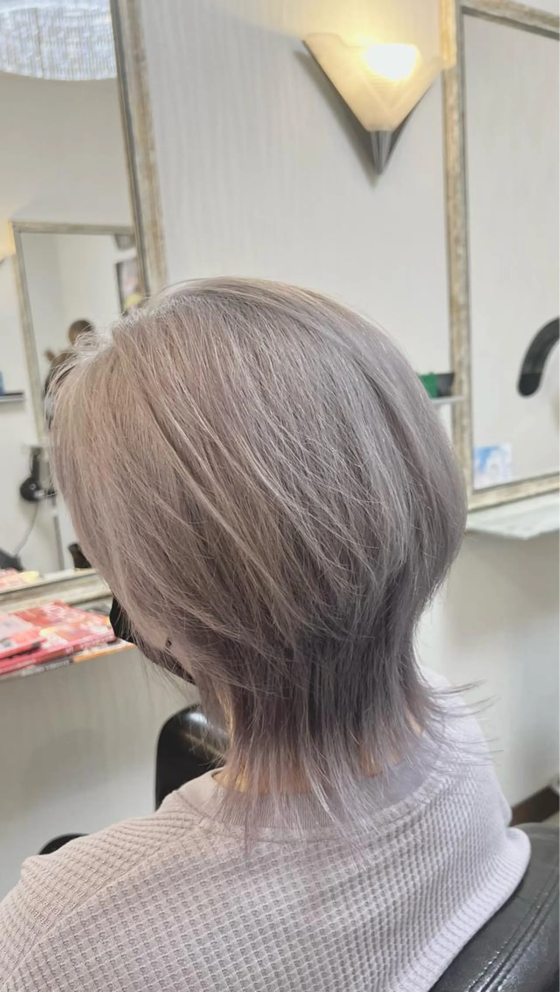 ショート カラー シルバー ホワイトシルバー KEN 🌟のヘアスタイル