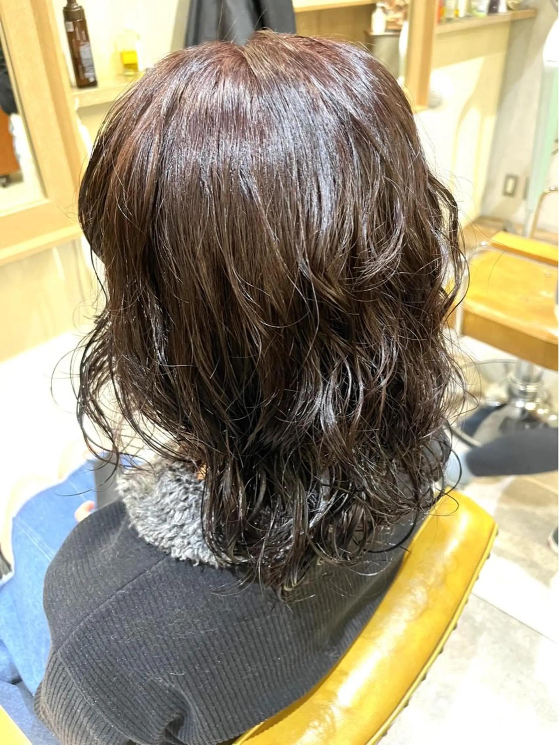ミディアム カラー パーマ ヘアカラー パーマ CANAAN hair salon 表参道店所属・🌿‬ナチュラルヘア /パーマ/蒼真🍃のヘアスタイル