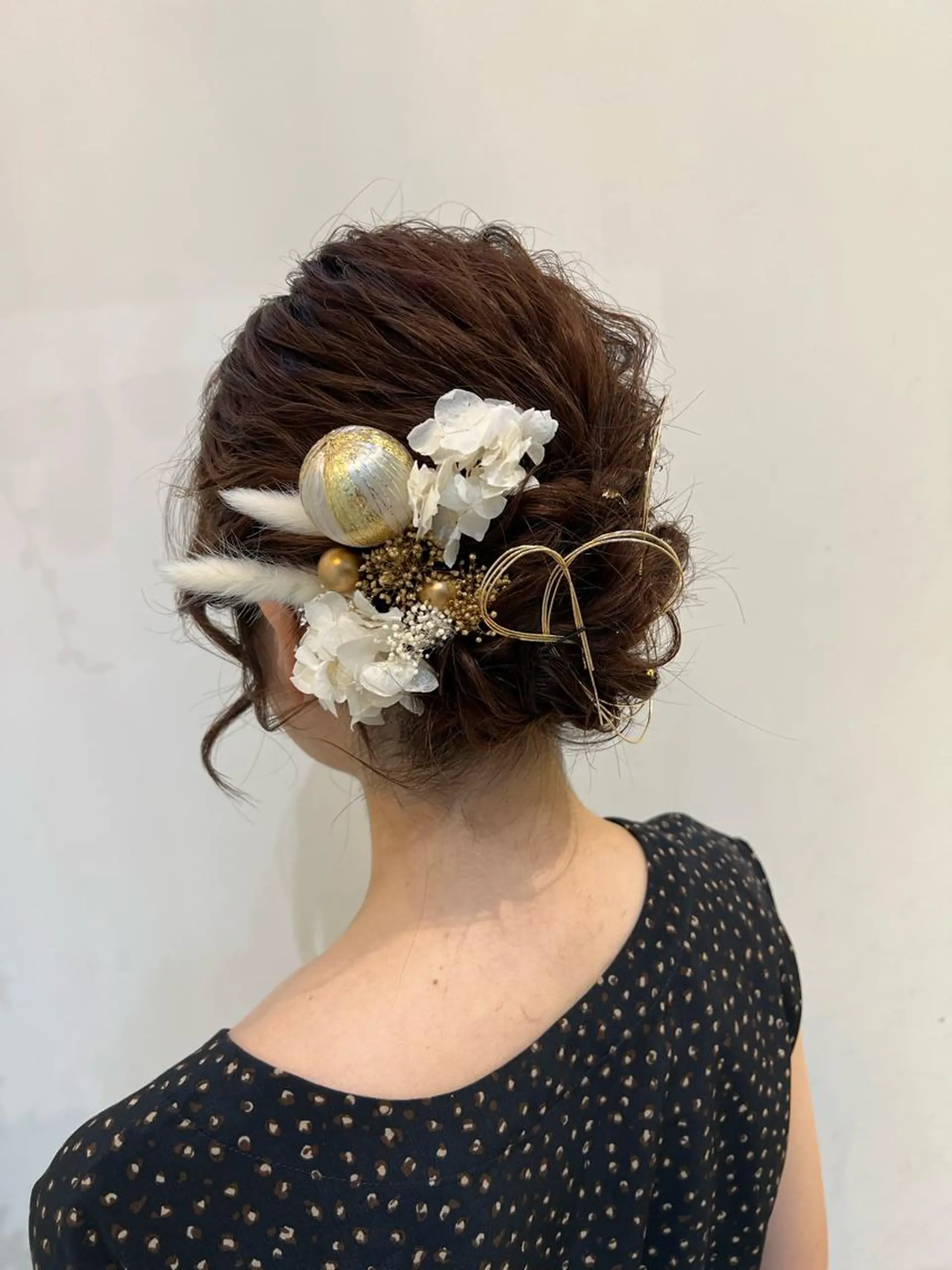 ヘアアレンジ ヘアセット ブリーチしない暖色 カラー🥀杉 優菜のヘアスタイル