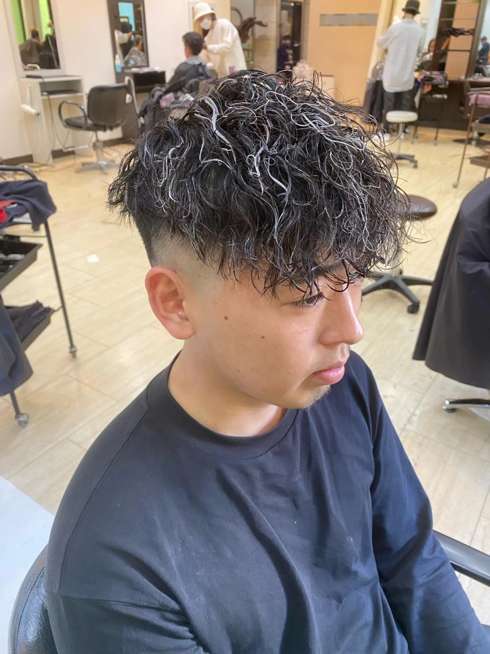 パーマ メンズ スペインカール 年間2000名担当◎ パーマ職人/仲原佑樹のヘアスタイル