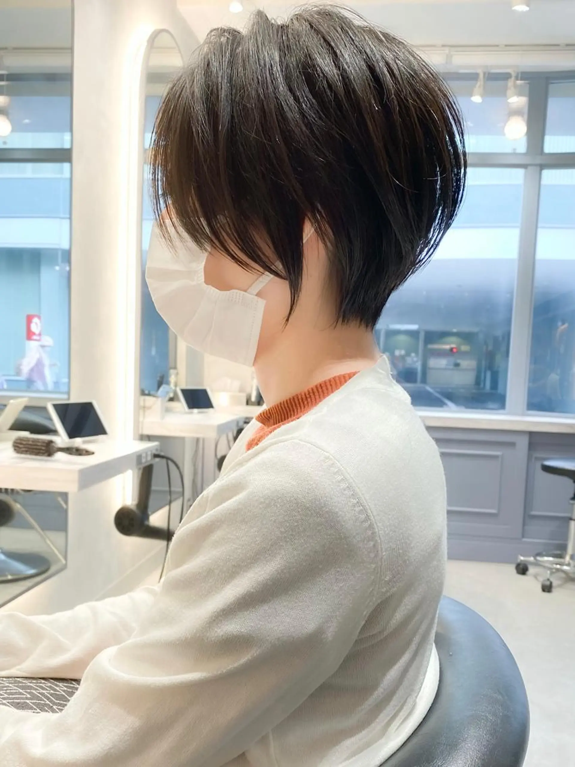 ショート カラー ショートボブ ボブ ショートヘア カット ヘアカラー トリートメント ショート ショートボブ斉藤航人のヘアスタイル