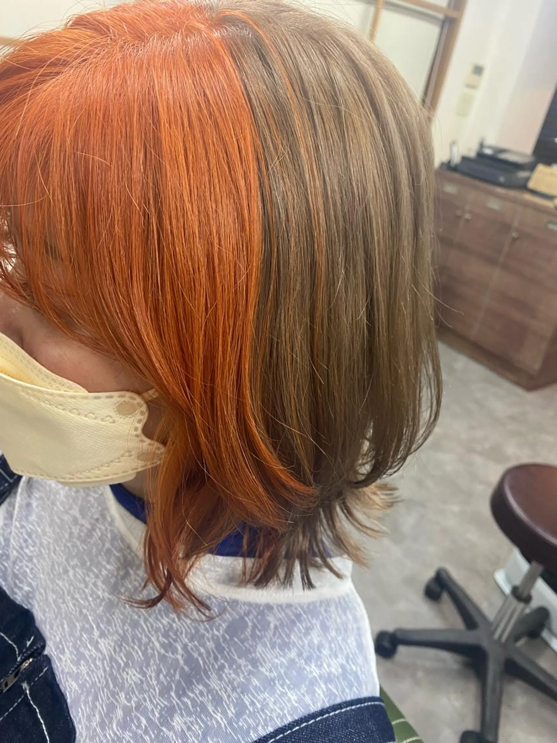 ミディアム 顔周りカット 永沼 真依のヘアスタイル