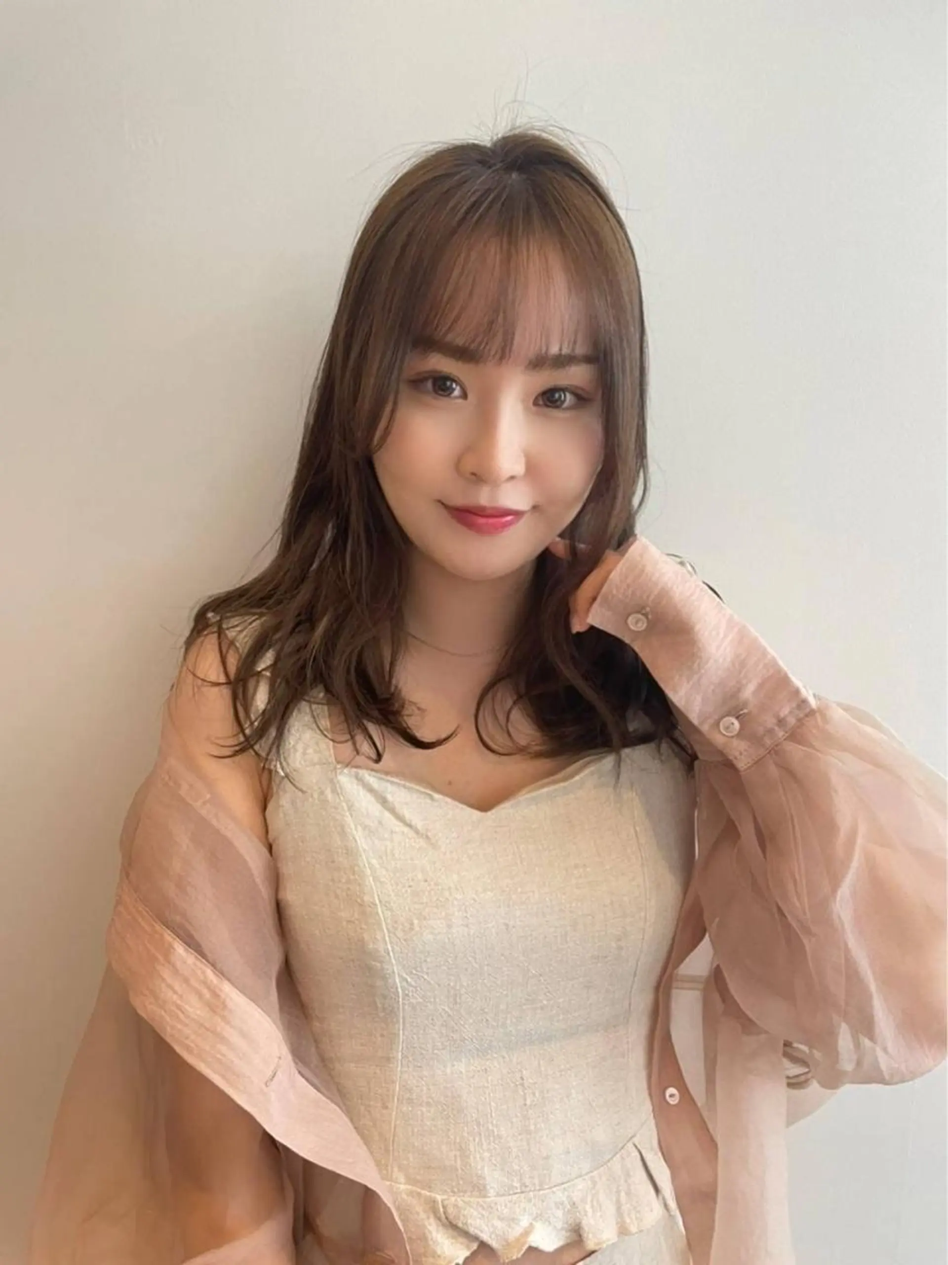 セミロング カラー 韓国風ヘア カット ヘアカラー トリートメント One By The Ect所属・ショート/脱白髪染め ☆宇﨑悠実のヘアスタイル