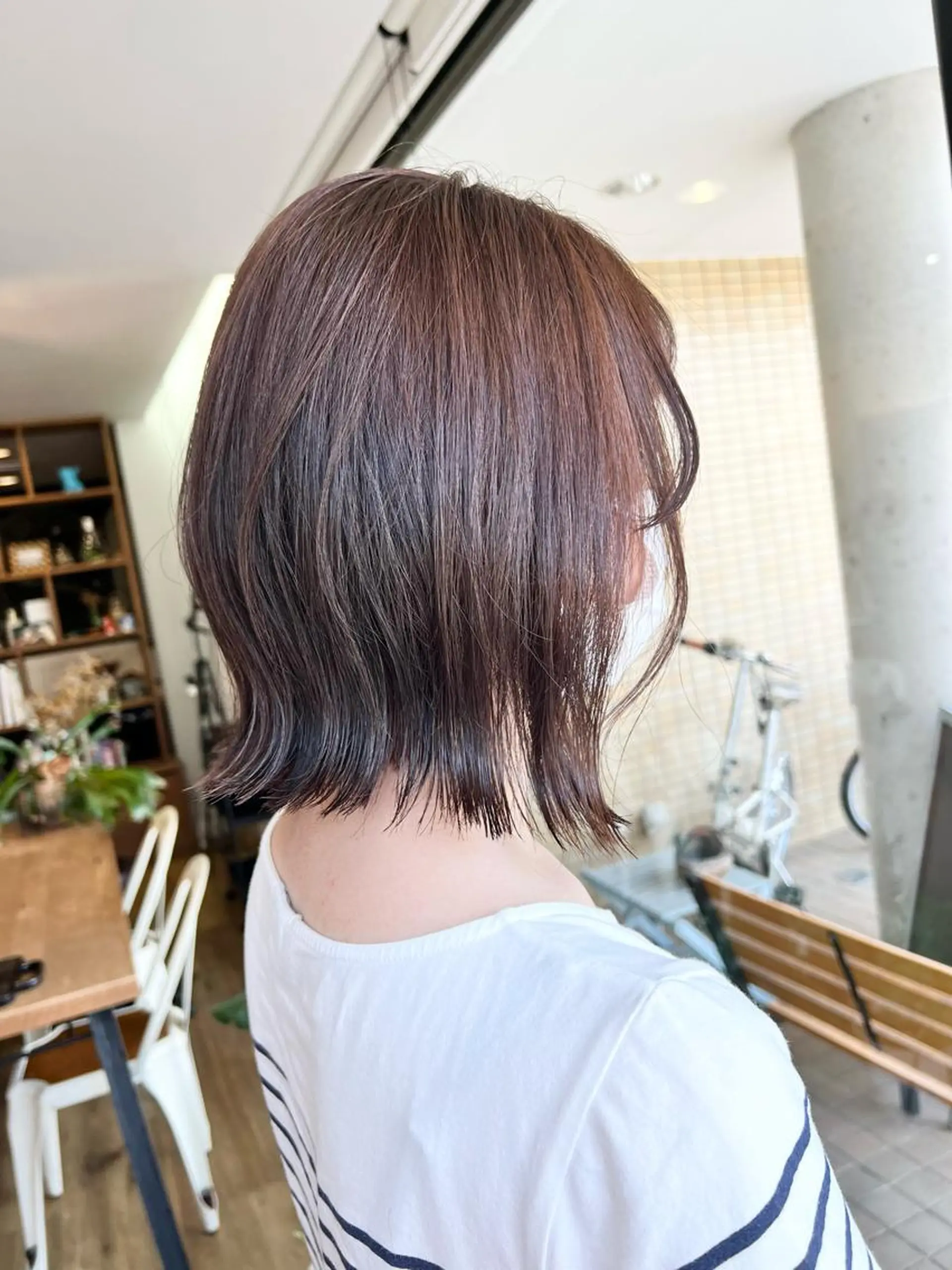 ミディアム ボブ 堀 望美のヘアスタイル