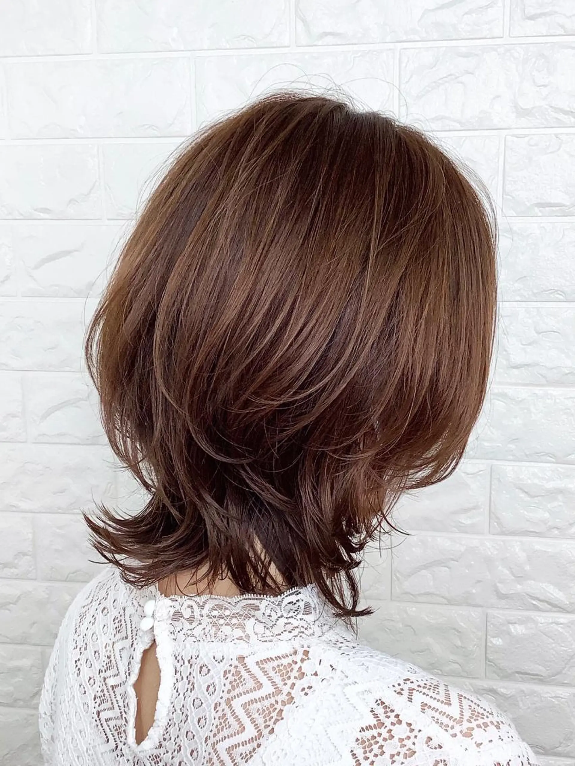 ミディアム カラー カット ヘアカラー エイジングケア特化 美容師✂️山崎竜二のヘアスタイル