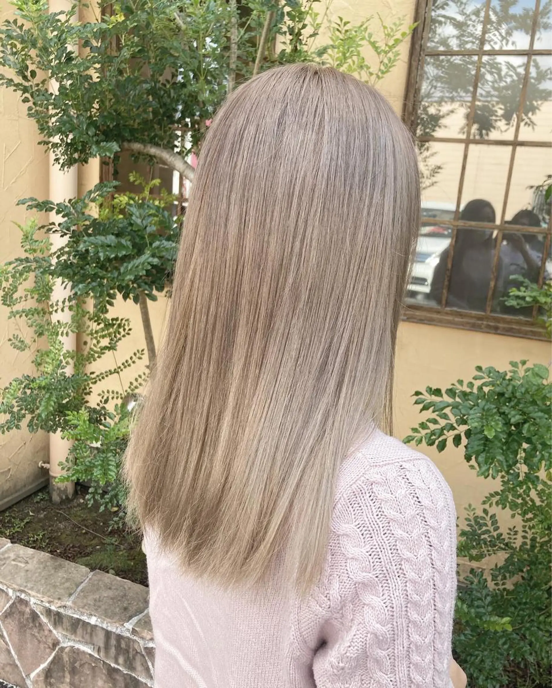 ロング カラー ベージュカラー ホワイトベージュ ヘアカラー トリートメント WEST✂︎前田 明宏✂︎大和高田のヘアスタイル