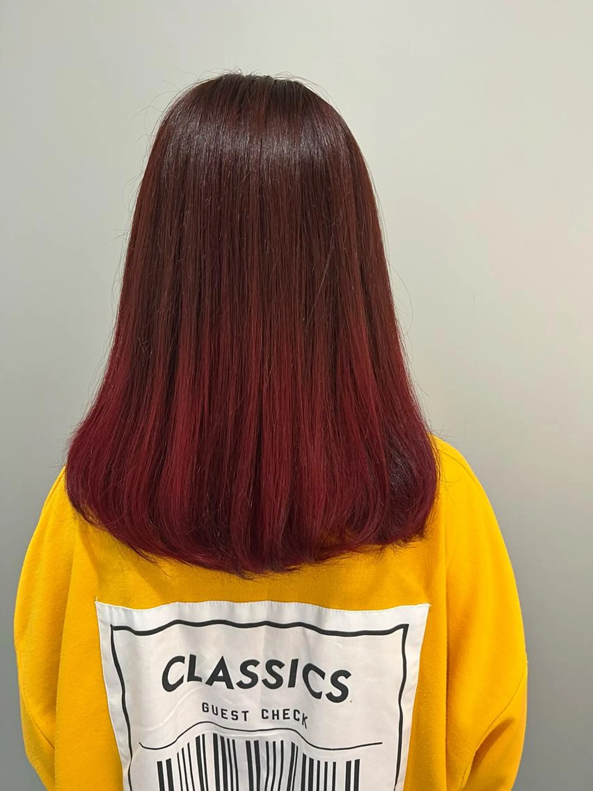 カラー ブリーチ ボルドーカラー グラデーションカラー カット ヘアカラー トリートメント APSEE メンズカラー特化のヘアスタイル