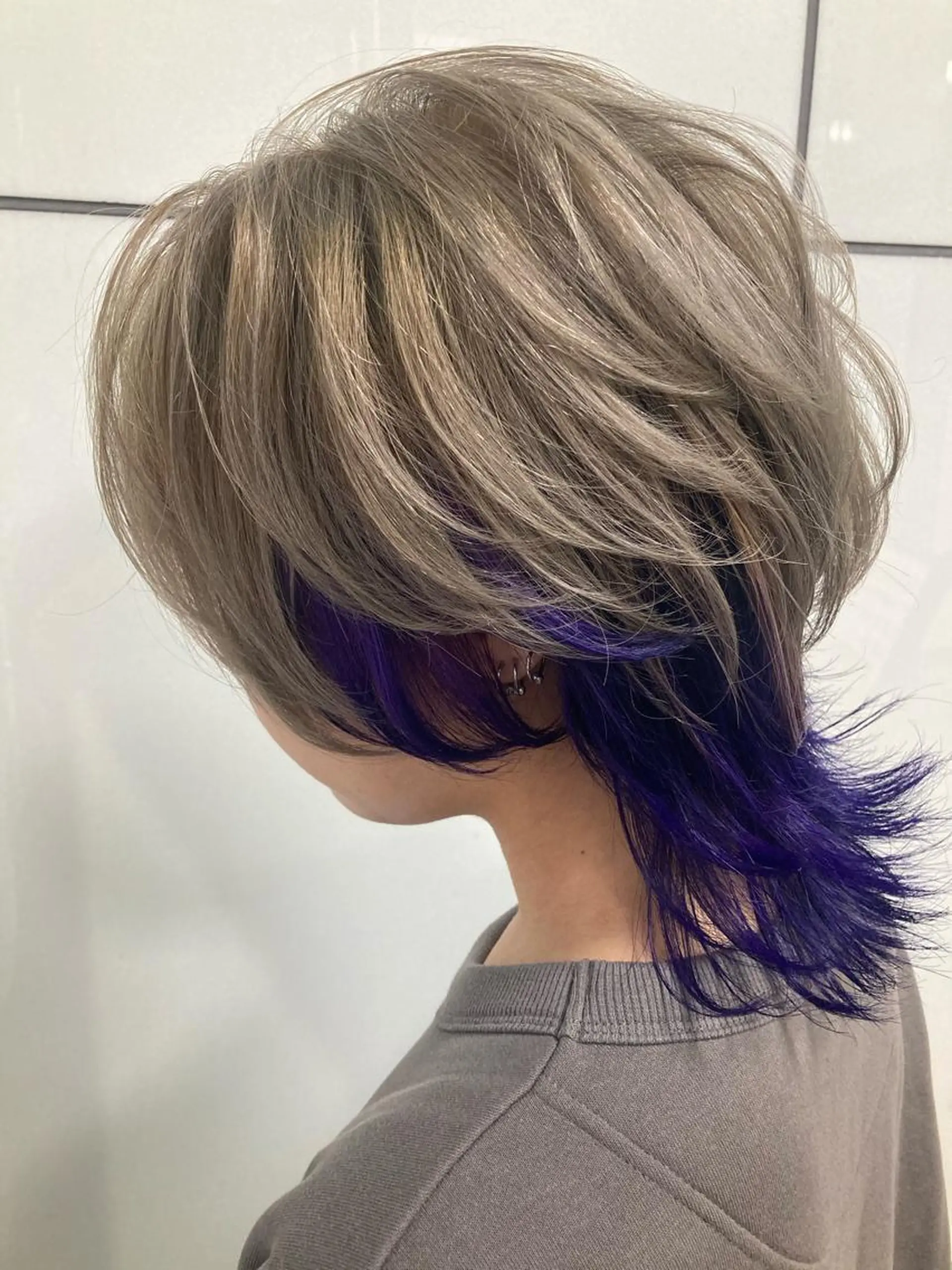 ショート カラー ヘアカラー トリートメント 髪質改善/痛ませ ないカラー/西村航大のヘアスタイル