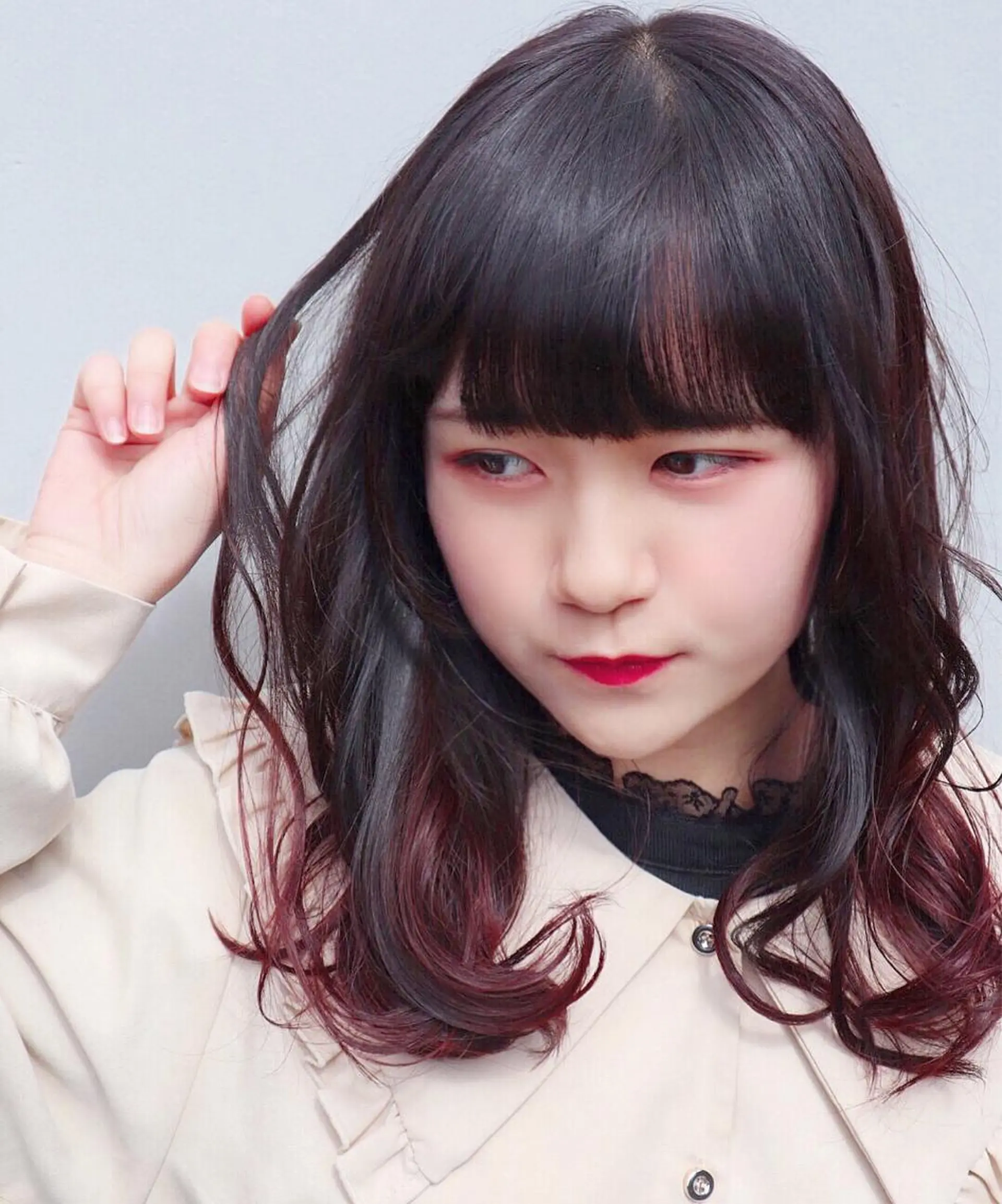 セミロング カラー ピンクカラー バイオレットカラー cocoru所属・＊横浜駅＊ 金子 誠也のヘアスタイル