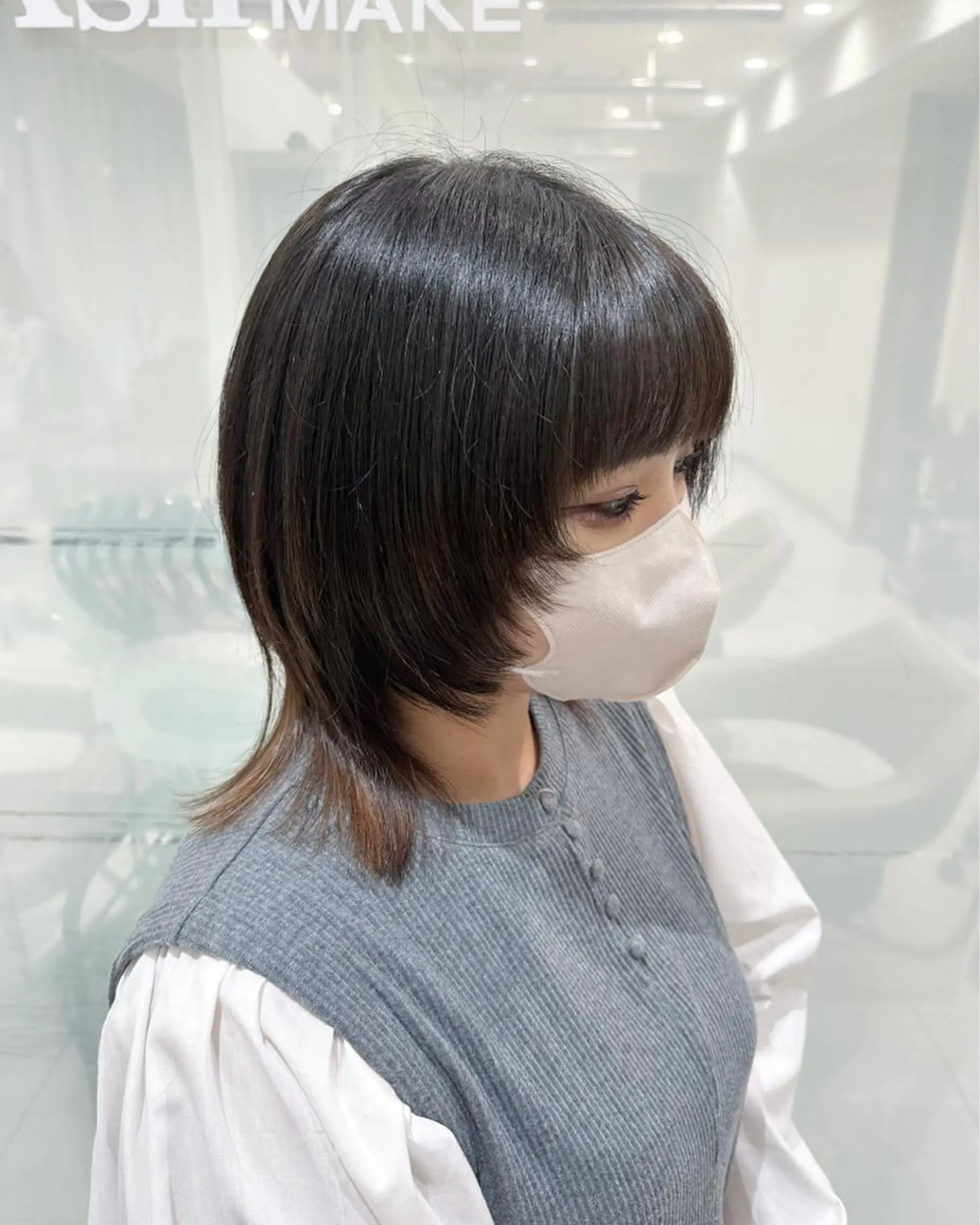 ミディアム ヘアアレンジ ハイレイヤー レイヤーカット ウルフカット hollo原宿所属・パーマ/ハイトーン 🎀Rumiのヘアスタイル