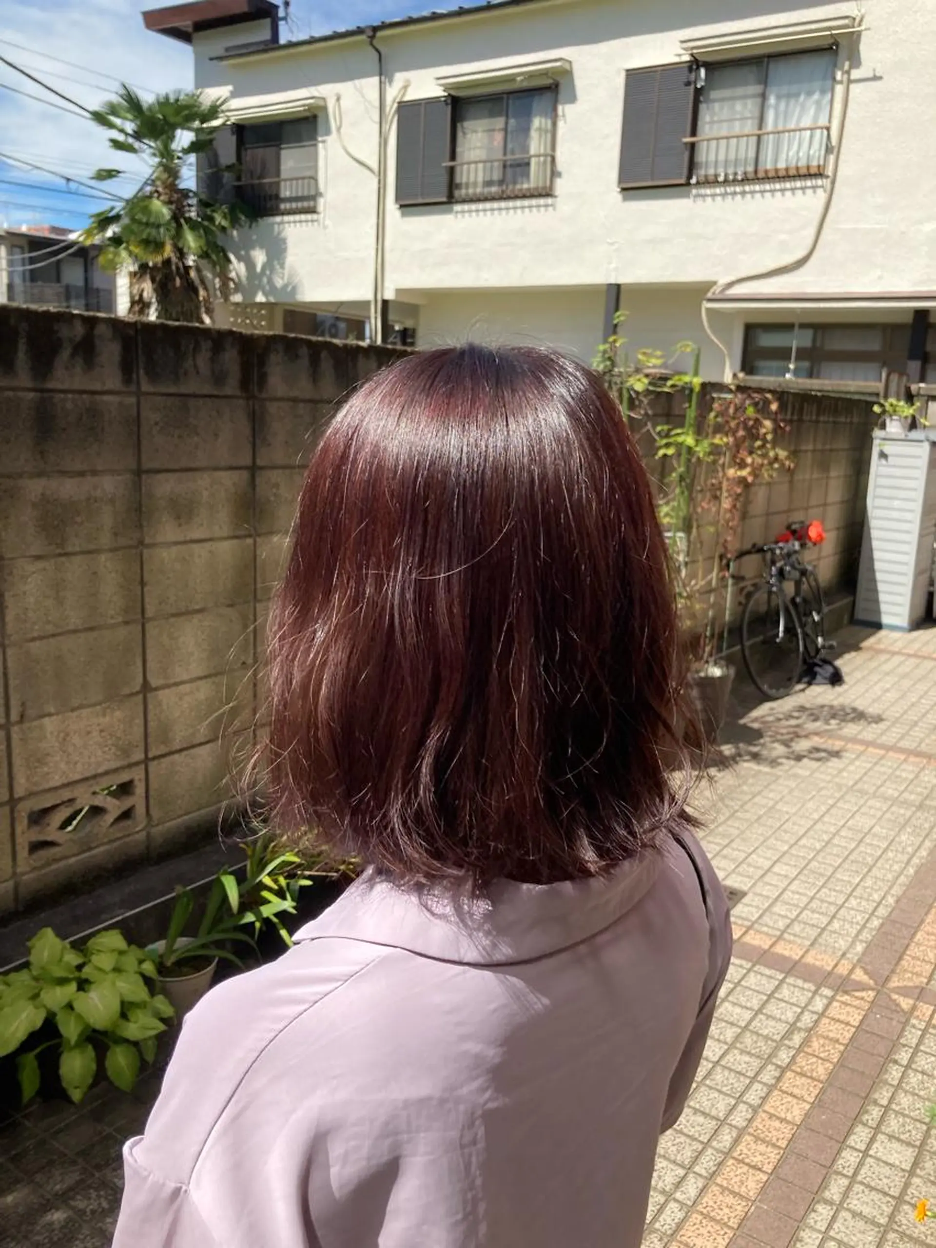 ミディアム トリートメント ヘッドスパ ヘアセット ❤️赤み消し 上品カラー❤️のヘアスタイル