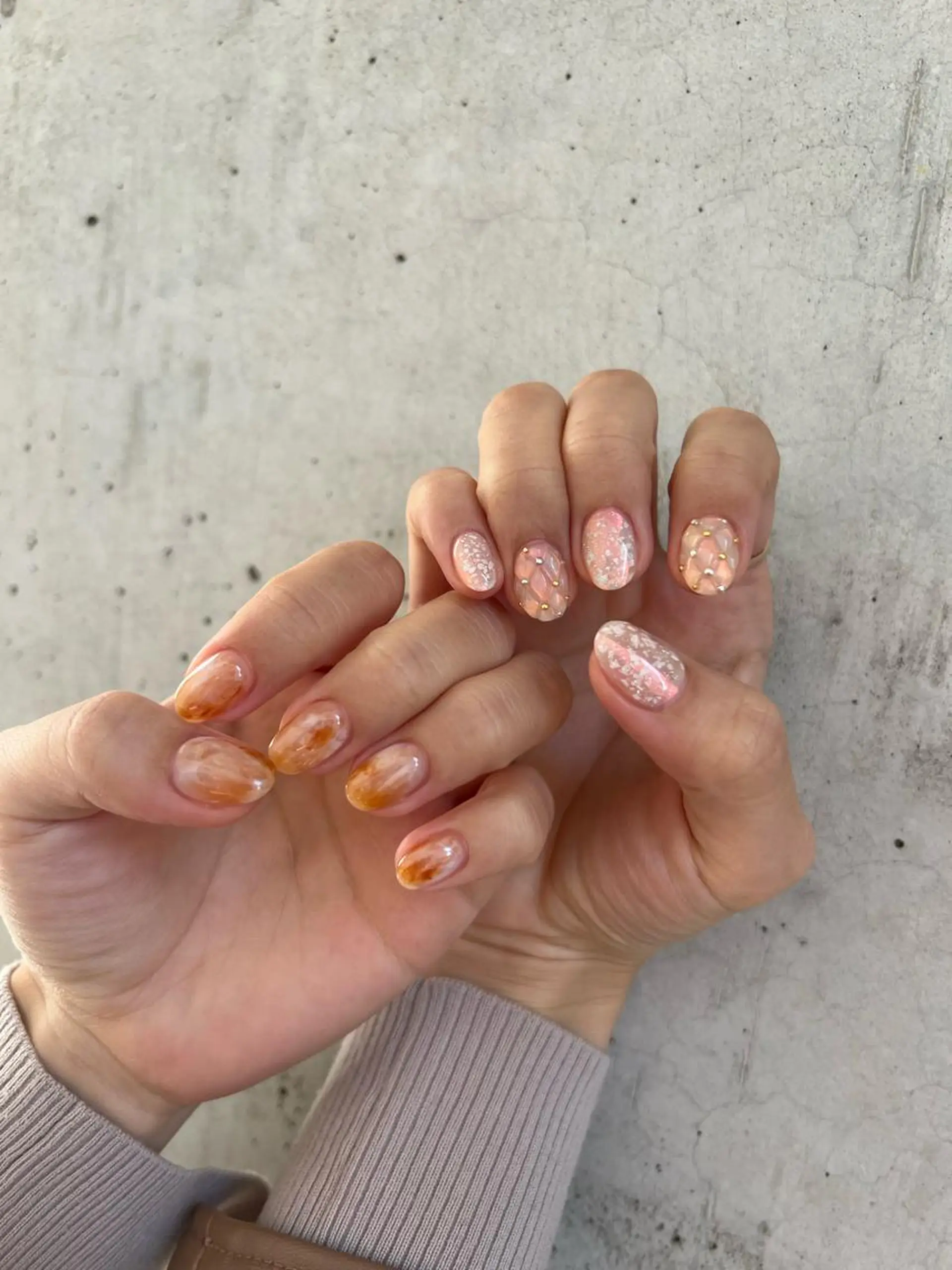 ネイル 持ち込み ニュアンスネイル ハンドネイル ハンドケア Charme. NOBUKOのネイルデザイン