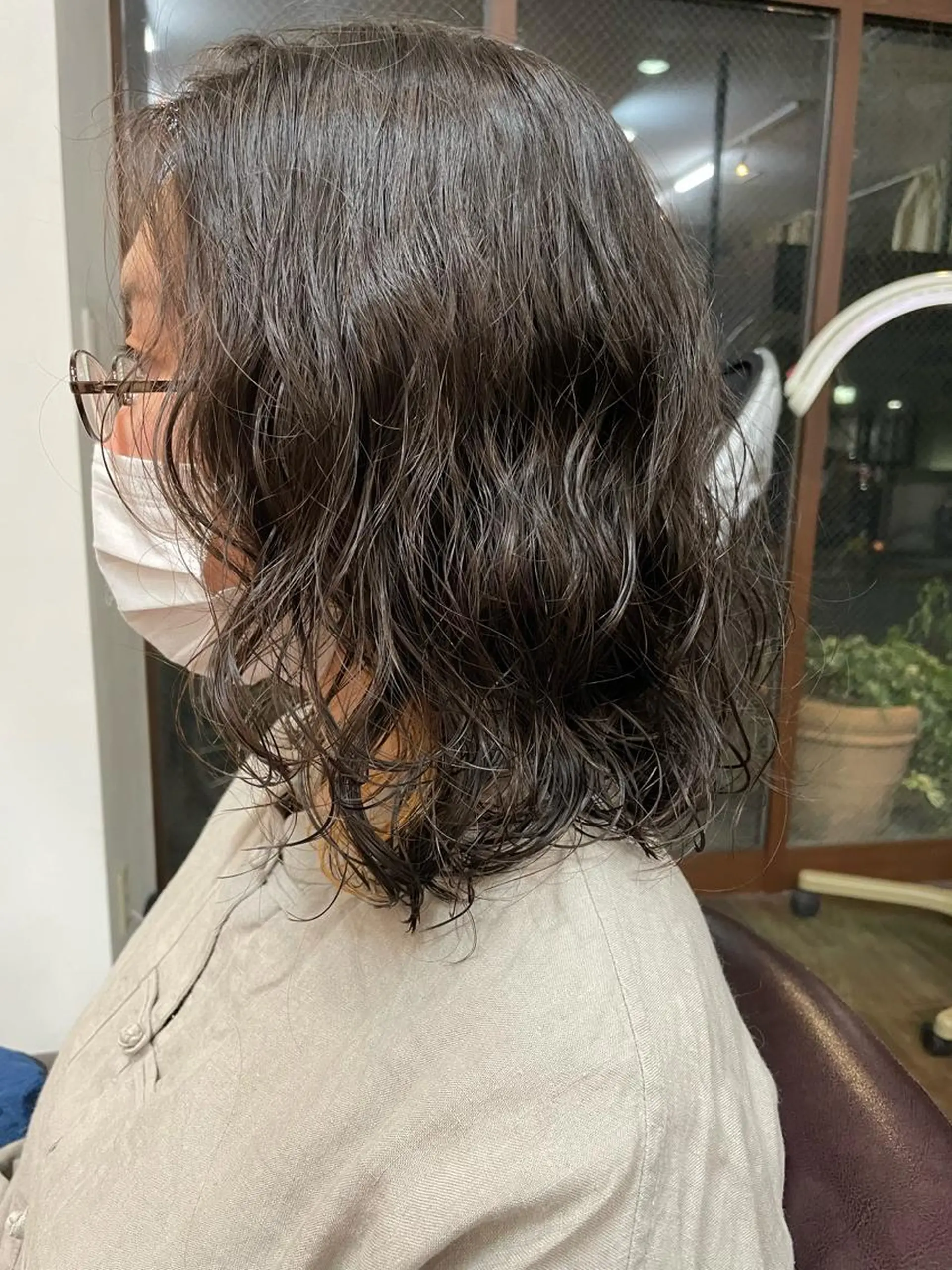 ミディアム パーマ 【神ボブ✨】 sanaのヘアスタイル