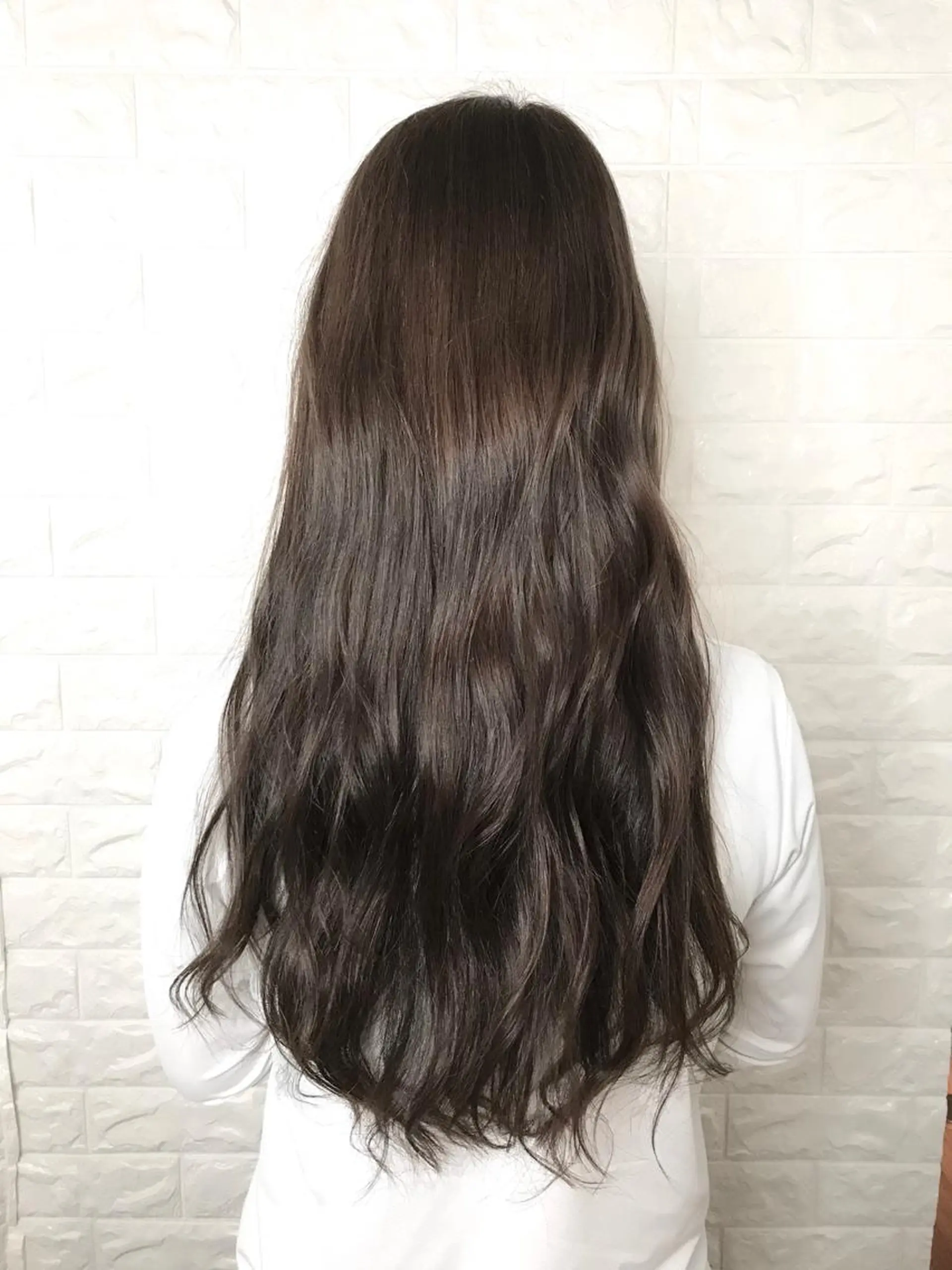 ロング カラー アッシュ 透明感カラー ダークアッシュ イルミナカラー ヘアカラー エイジングケア特化 美容師✂️山崎竜二のヘアスタイル