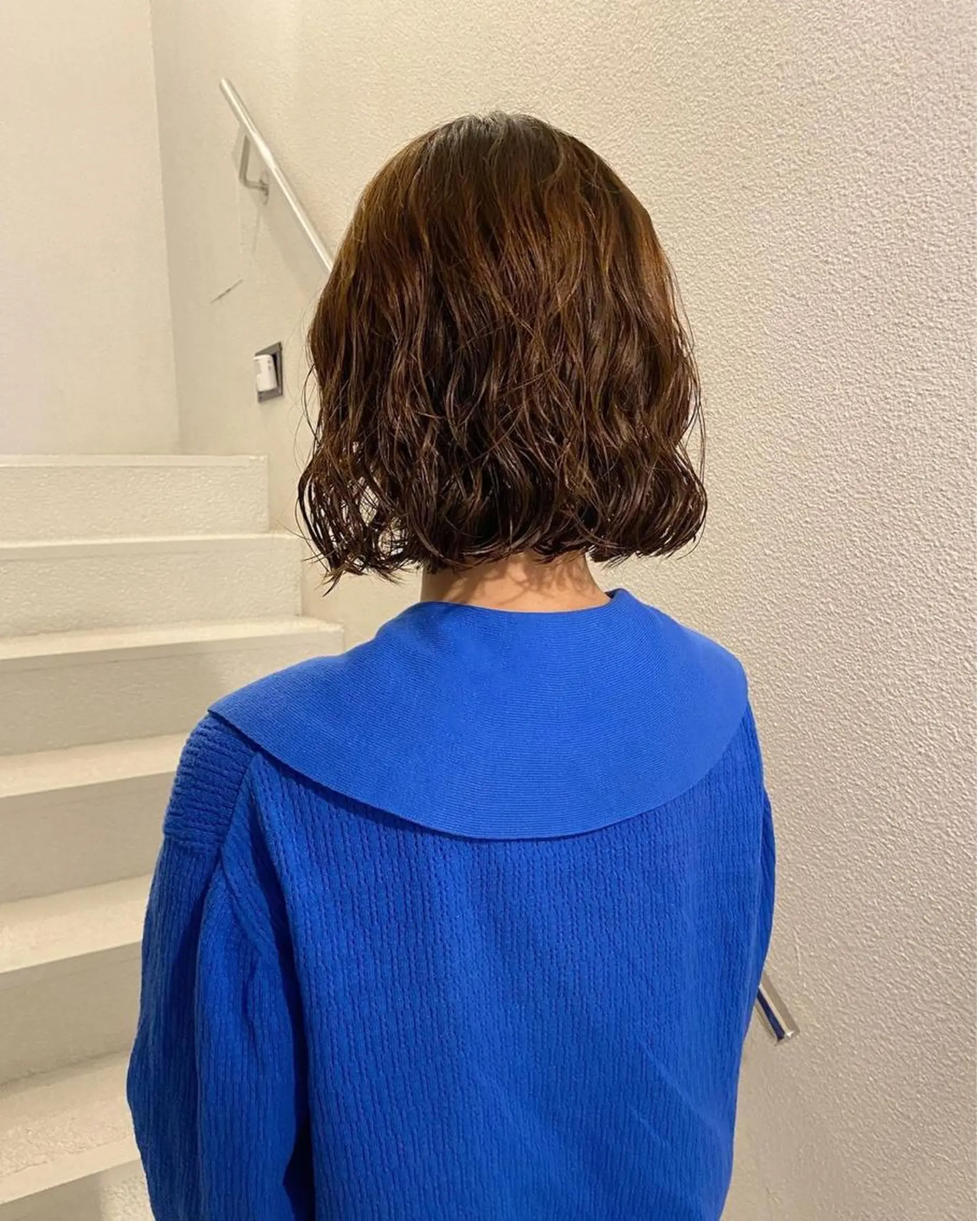 ミディアム パーマ ミディアムパーマ ヘアカラー トリートメント 🌿ボブ パーマ高橋啓太🌿のヘアスタイル