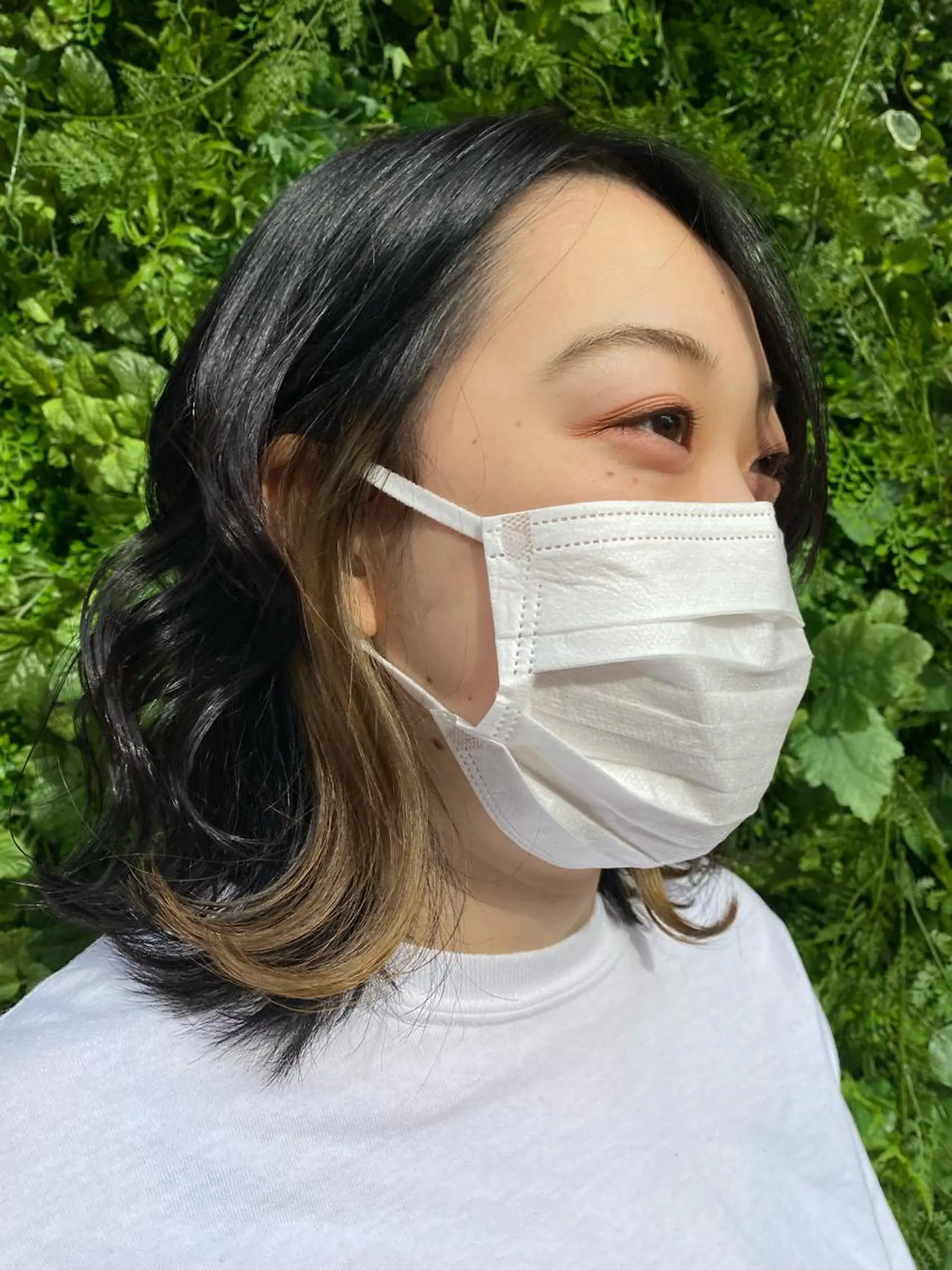 ミディアム ヘアカラー 朝が楽になる艶髪縮毛 ✨中稲明梨のヘアスタイル