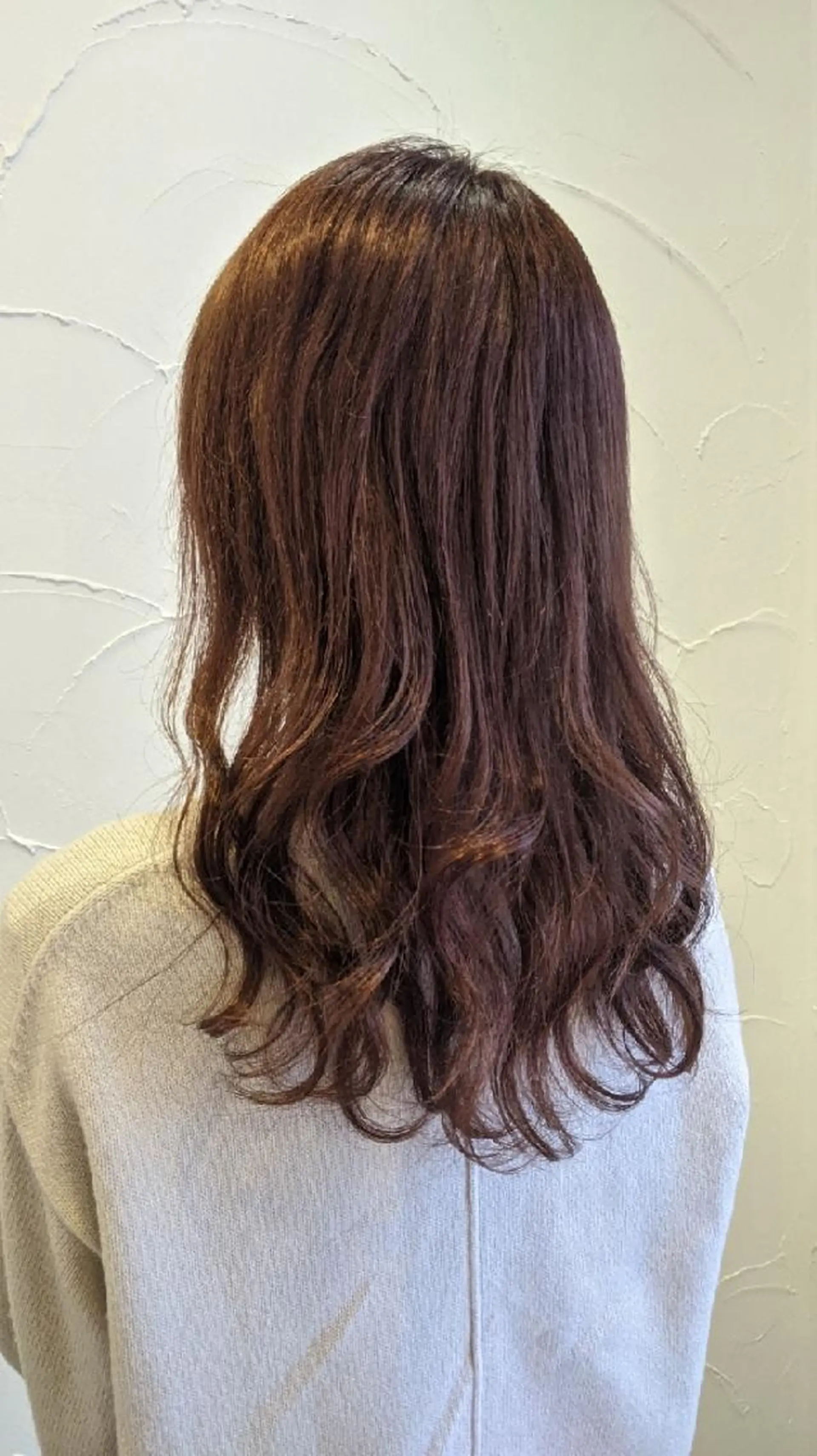 ロング カラー ブラウンカラー 髪質改善アンブリーチ 店長みやけななのヘアスタイル