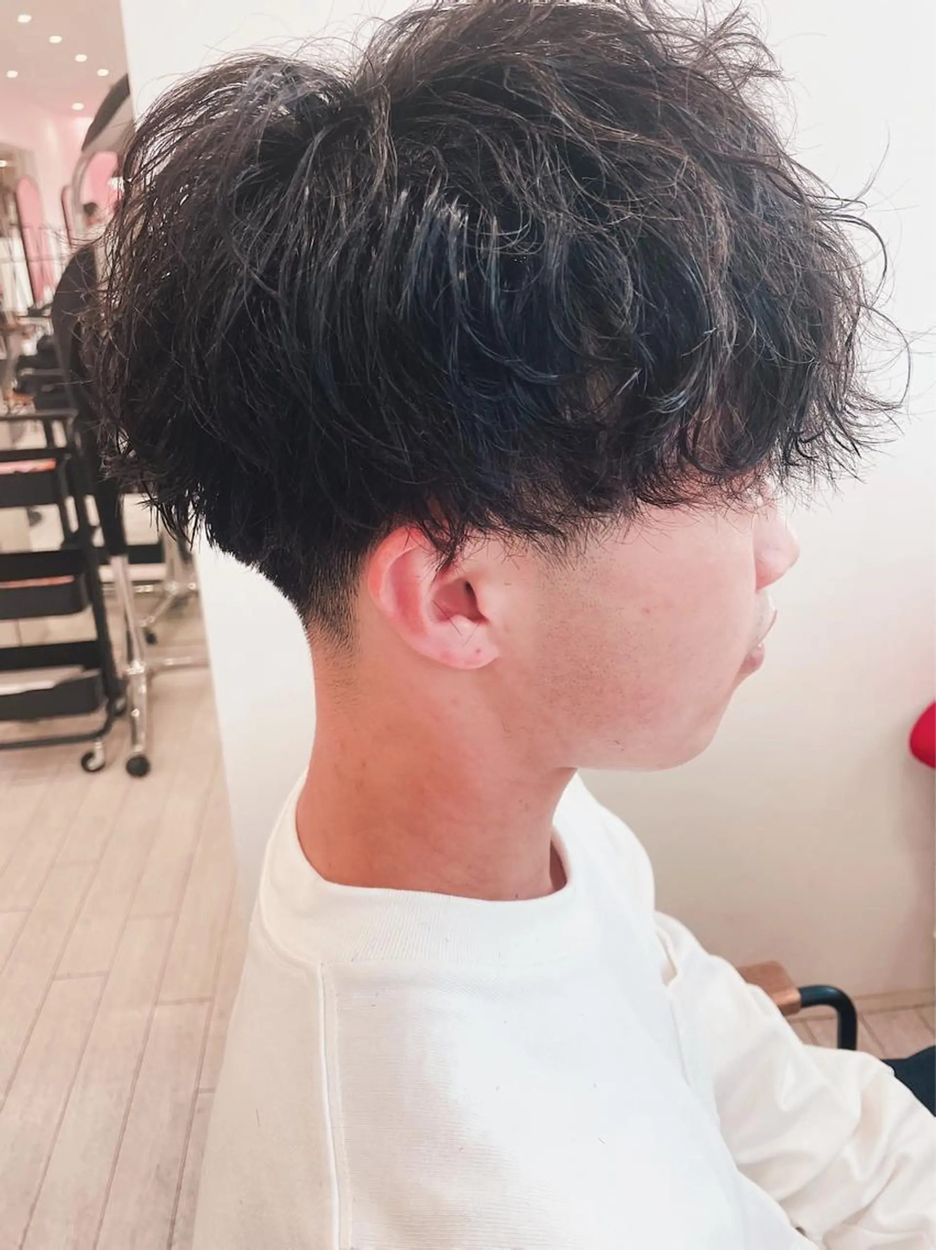 ショート パーマ ヘアアレンジ メンズ saito (8/31まで在籍)のヘアスタイル