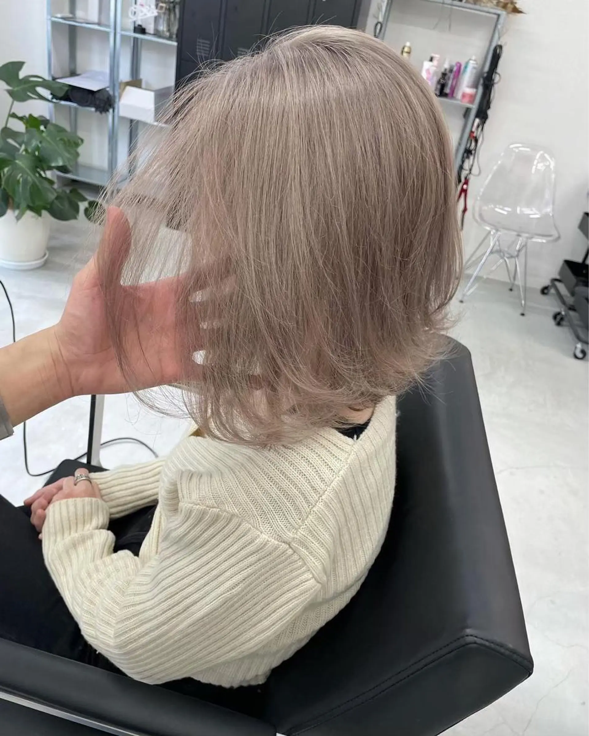 ミディアム ヘアカラー トリートメント hair terra ce M奈良店のヘアスタイル