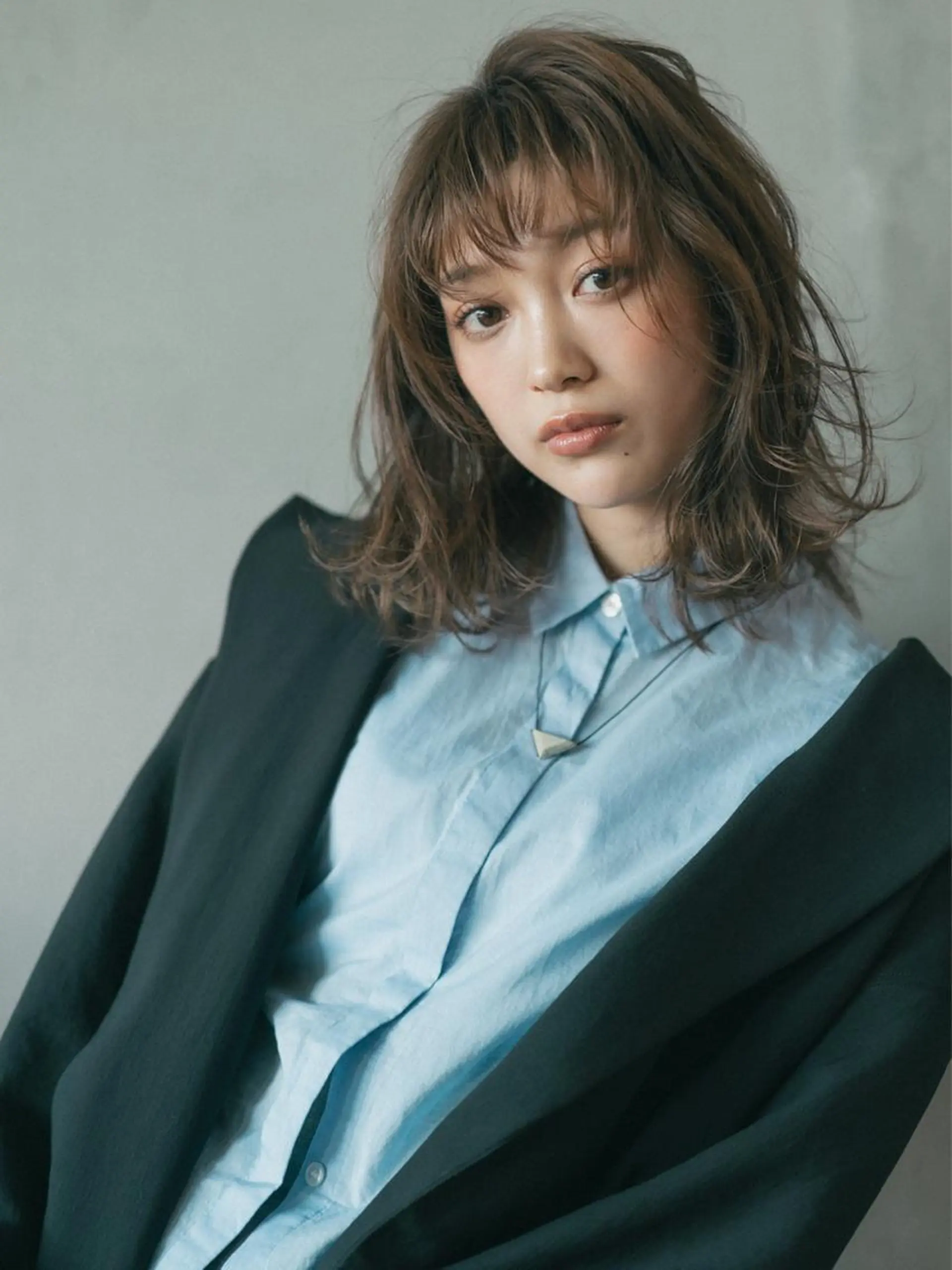 ミディアム パーマ 🎀ハイトーン/レイ ヤー/Reina🎀のヘアスタイル