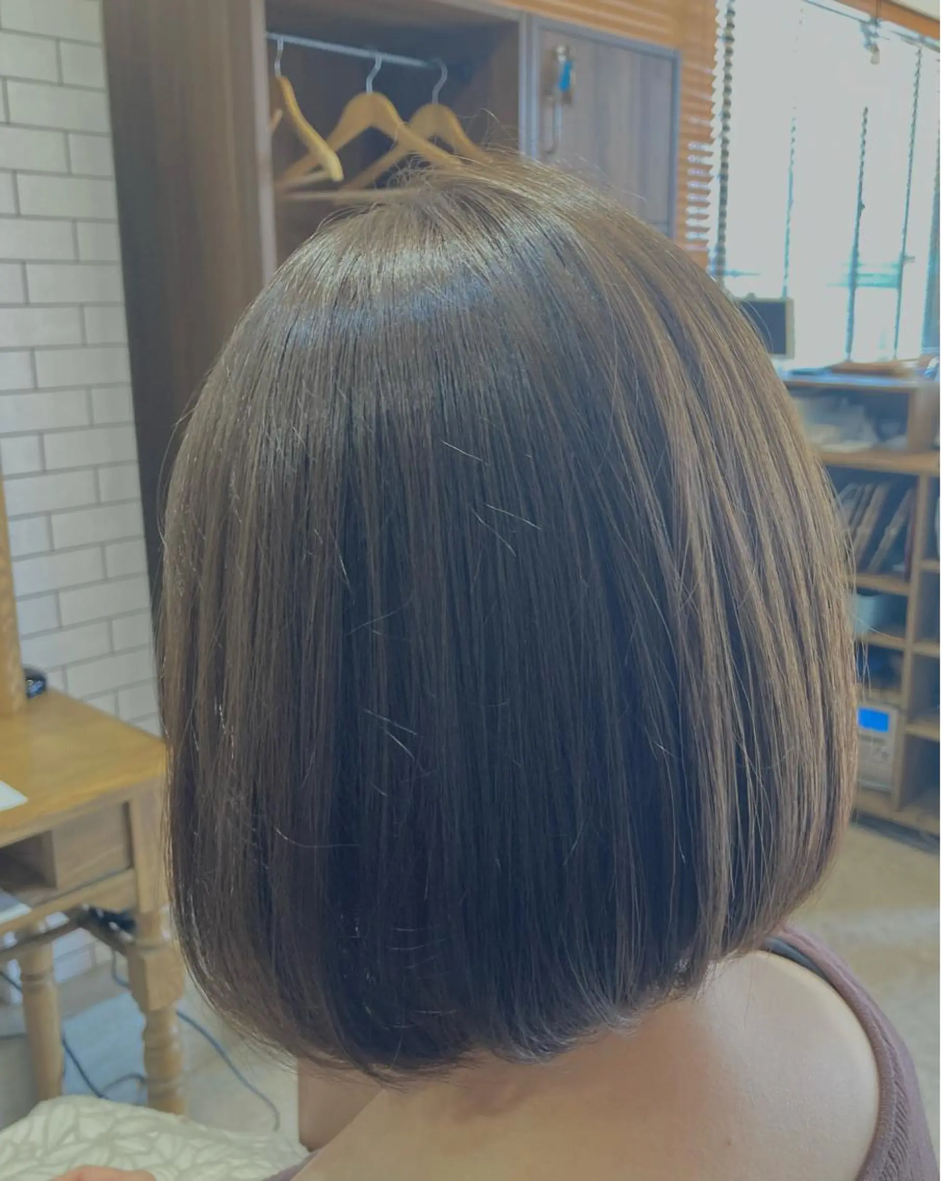 ミディアム カラー カット ヘアカラー トリートメント fossette okadaのマツエク・マツパデザイン