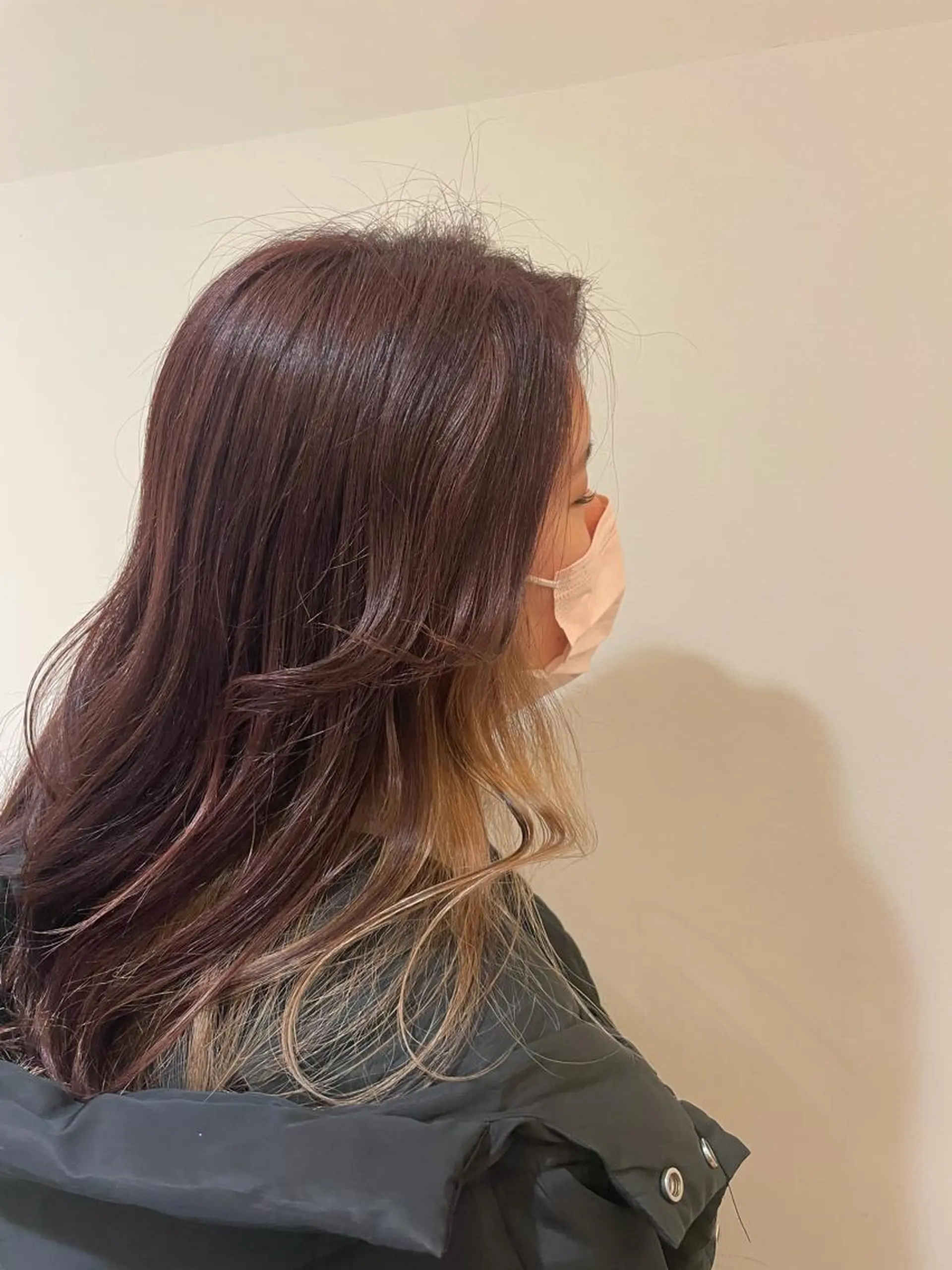 ロング カラー 韓国風レイヤーカット 松葉翔のヘアスタイル