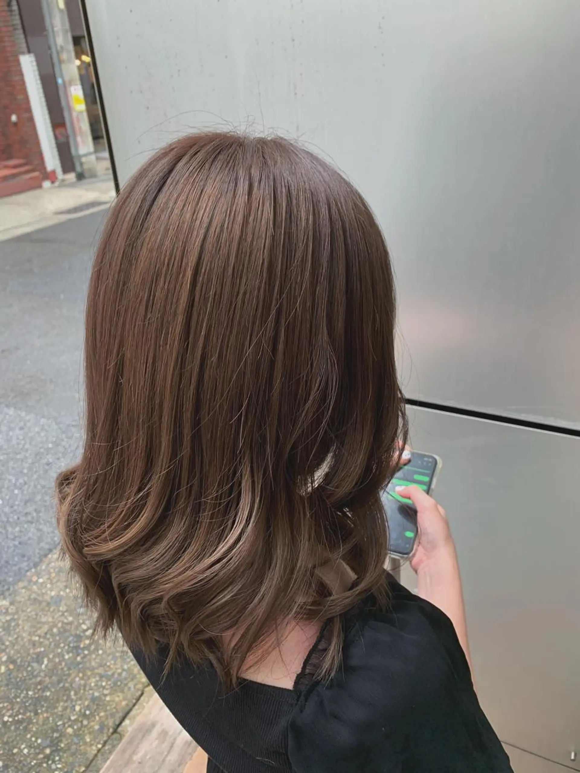 セミロング カラー ショコラグレージュ グレージュ ヘッドスパ/栄 /久屋大通/岡戸のヘアスタイル