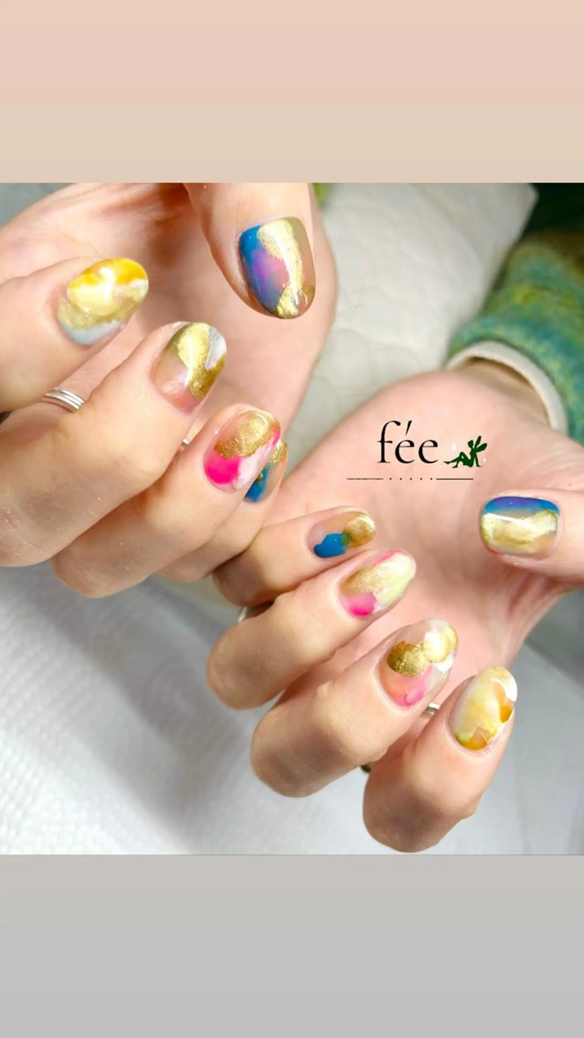 ネイル フットネイル ジェルネイル マグネットネイル ミラーネイル ニュアンスネイル nail salon fee（フィー）のネイルデザイン